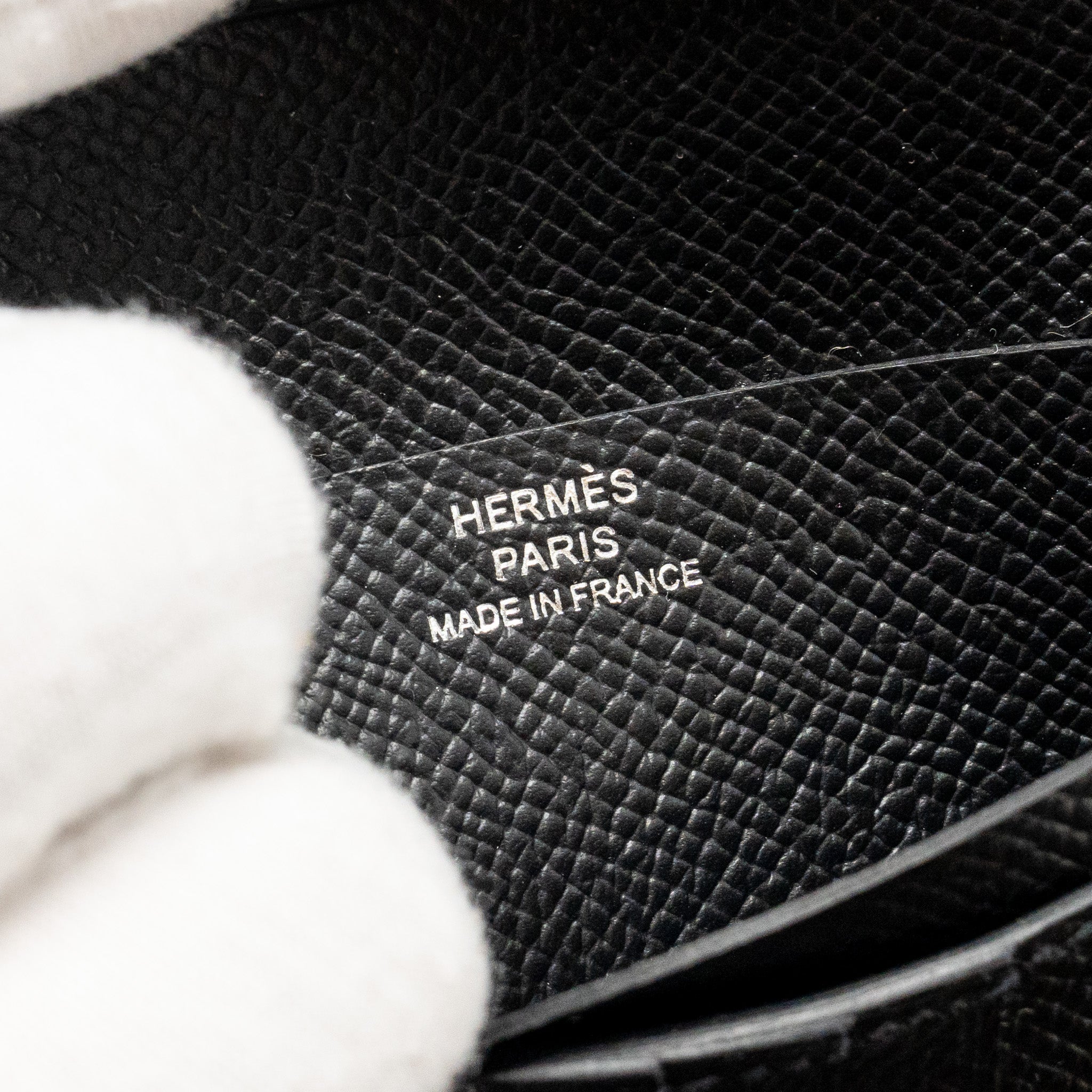 HERMES BEARN COMPACT WALLET EPSOM SO BLACK
