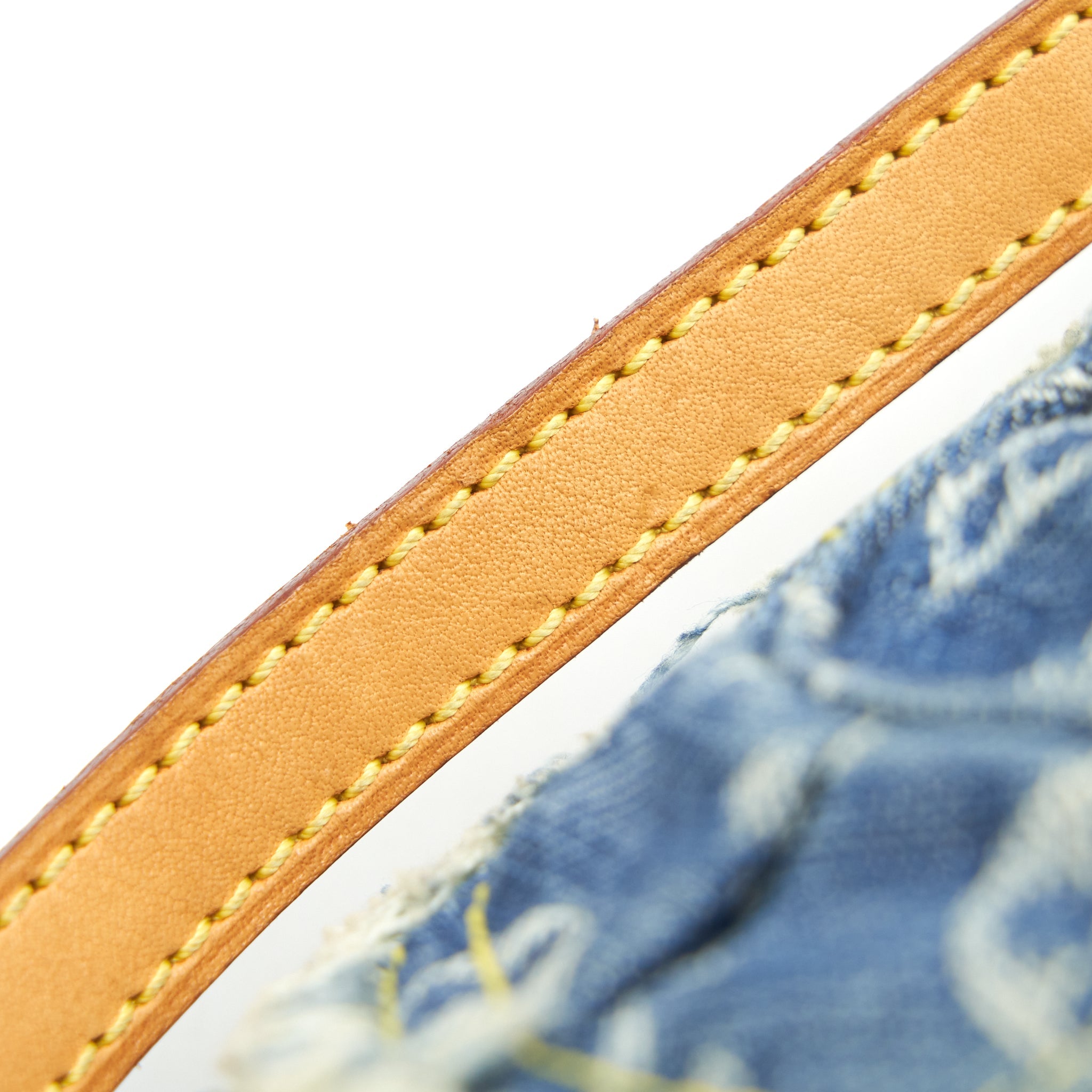 LOUIS VUITTON VINTAGE DENIM SHOULDER BAG MULTICOLOUR