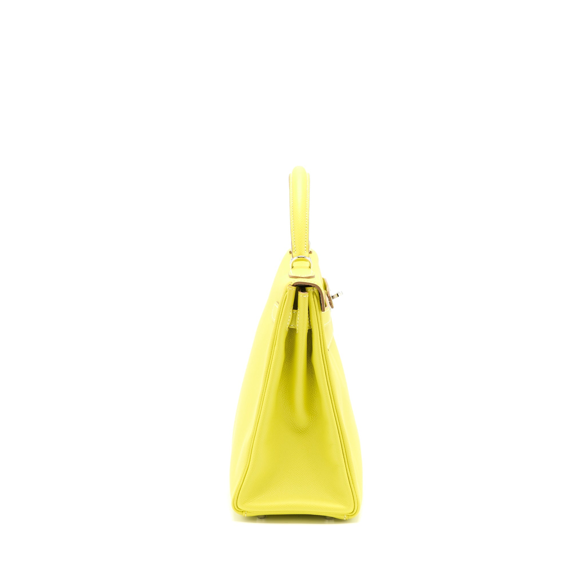 HERMES KELLY 32 EPSOM LIME/GRIS PERLE SHW
