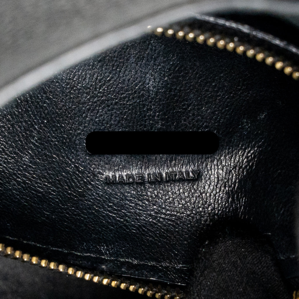 SAINT LAURENT LE 5 A 7 SOFT SMALL BAG CALFSKIN BLACK GHW