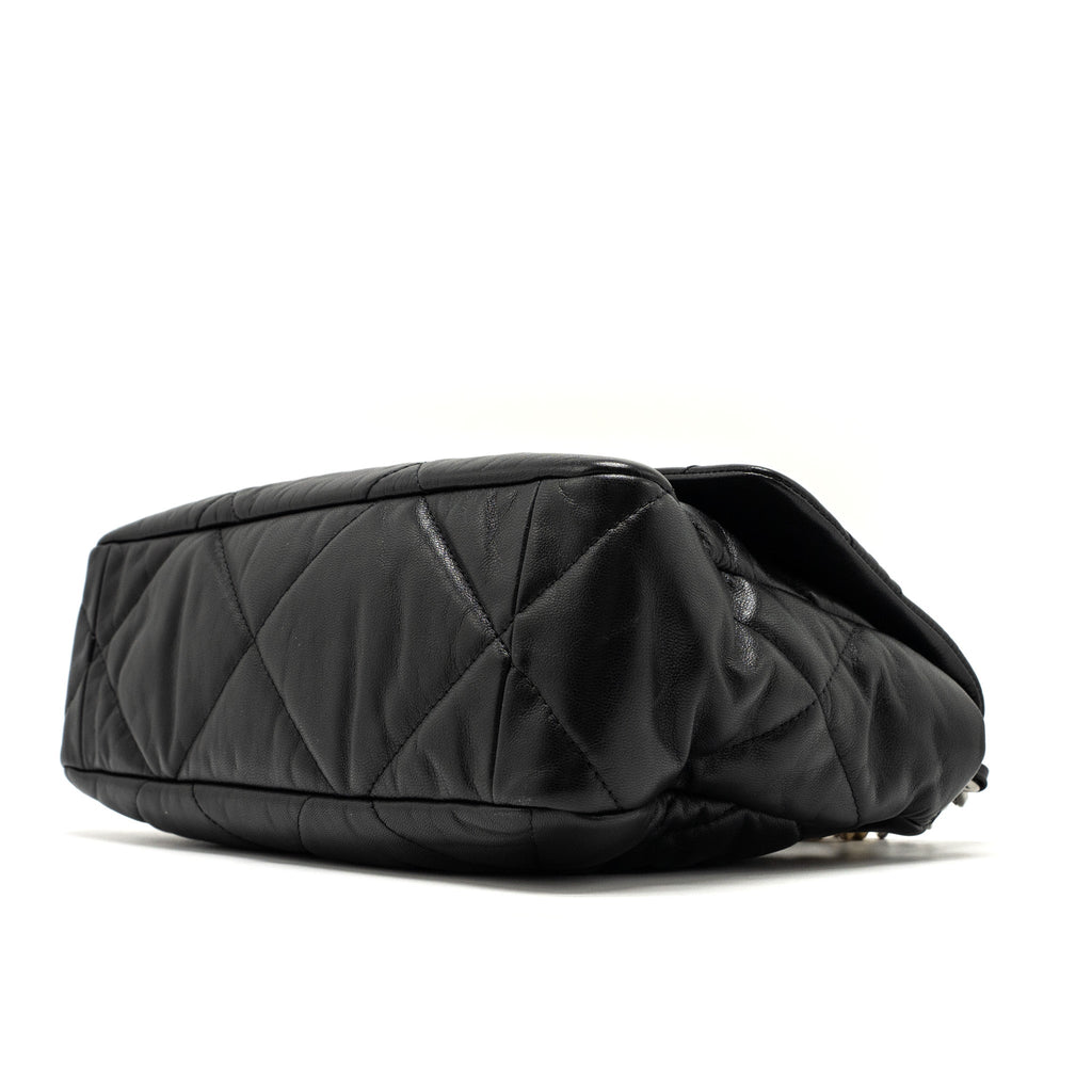 CHANEL MEDIUM 19 BAG GOATSKIN BLACK MULTICOLOUR HARDWARE