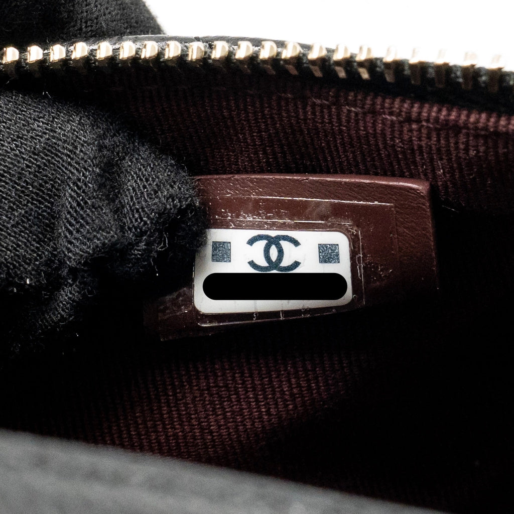 CHANEL 25C QUILTED HOBO BAG CAVIAR BLACK GHW (MICROCHIP)