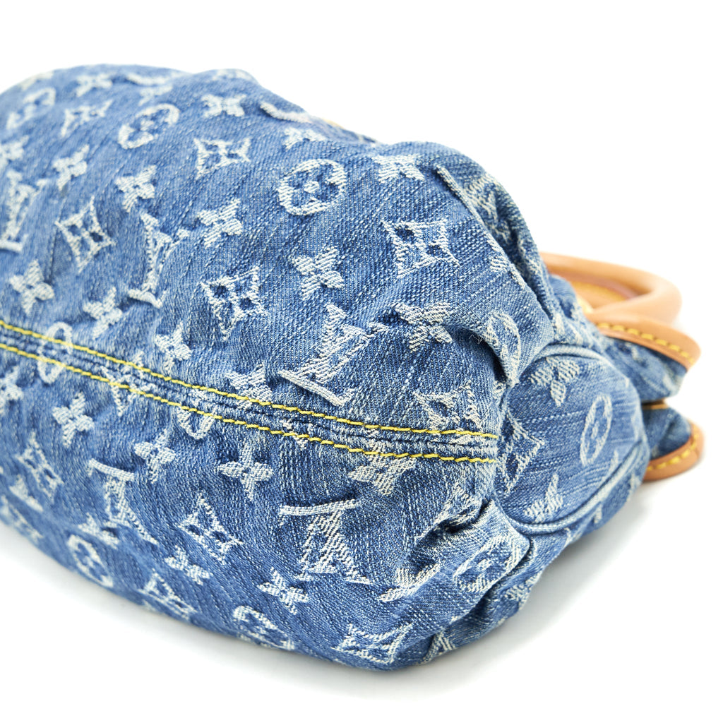 LOUIS VUITTON VINTAGE DANIM MINI HANDLE BAG