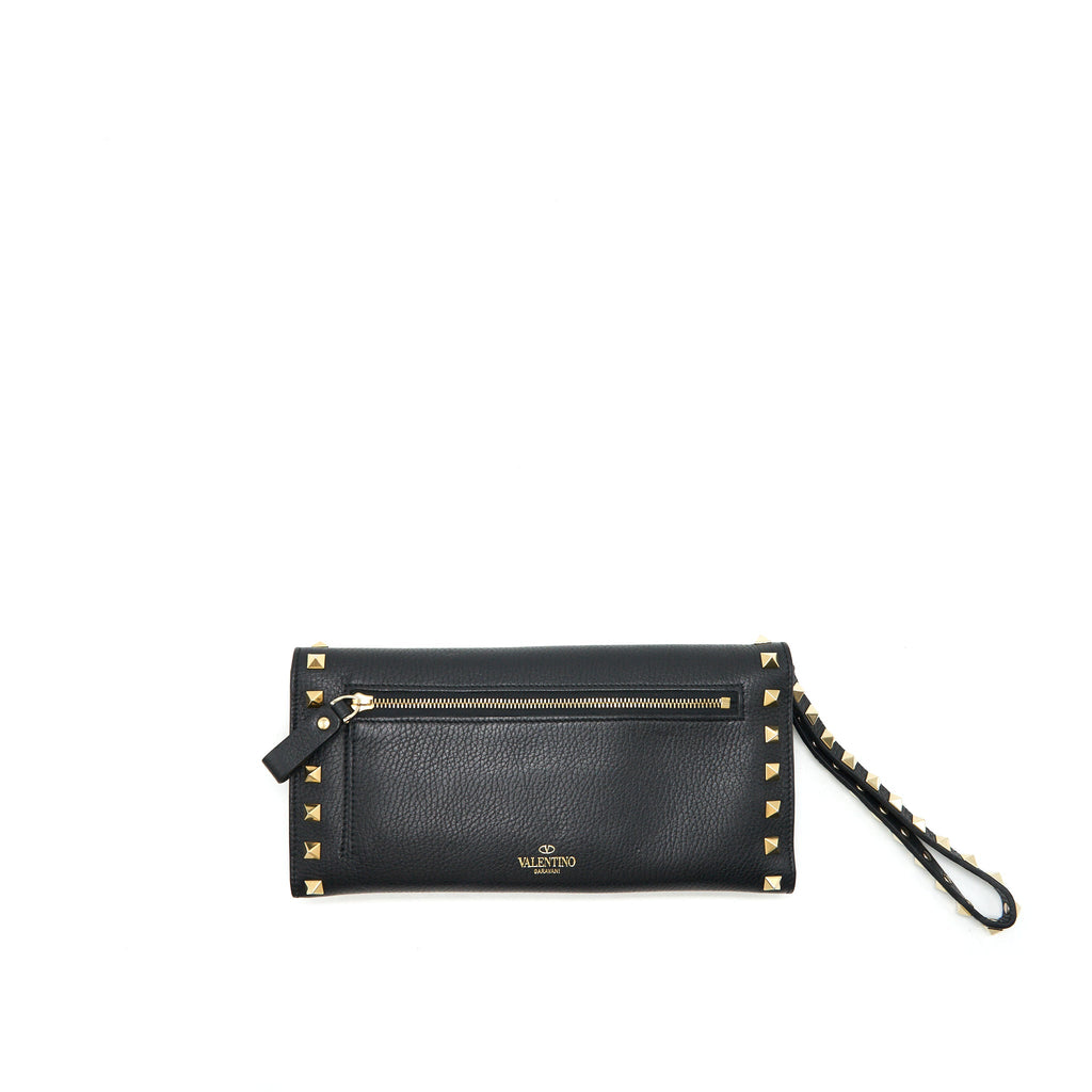 VALENTINO ROCKSTUD LONG WALLET BLACK