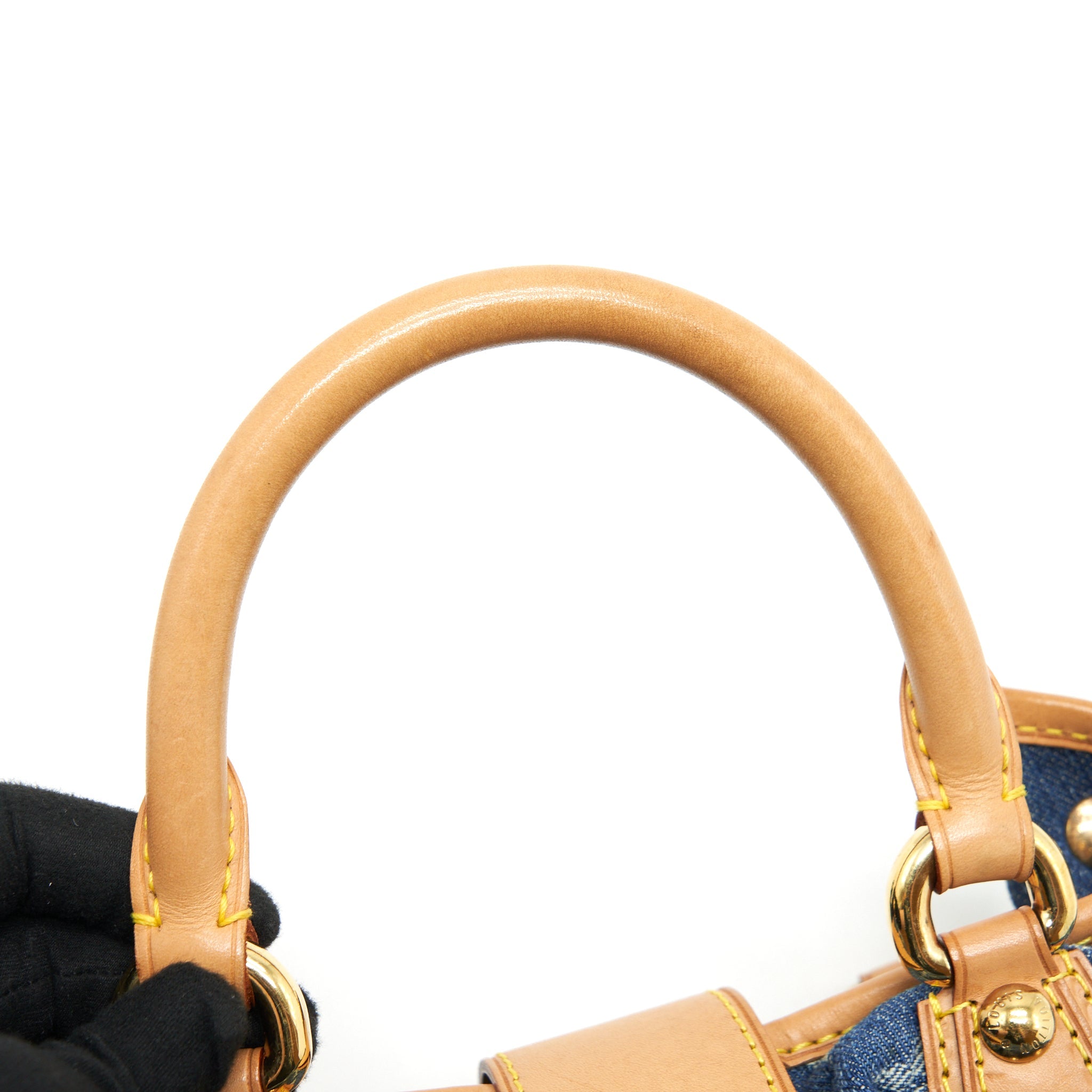 LOUIS VUITTON VINTAGE DANIM MINI HANDLE BAG