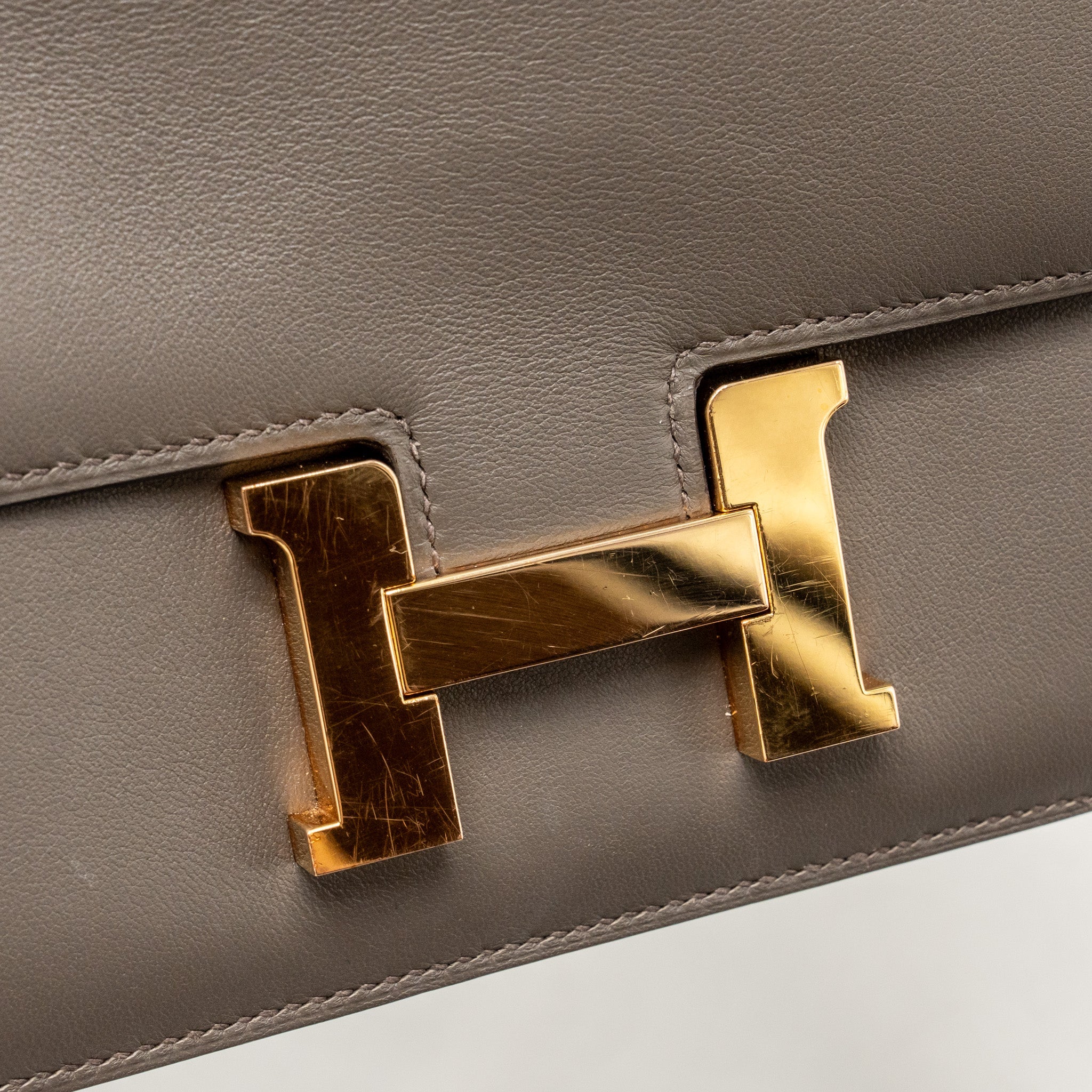 HERMES MINI CONSTANCE SWIFT 8F GRIS ETAIN RGHW