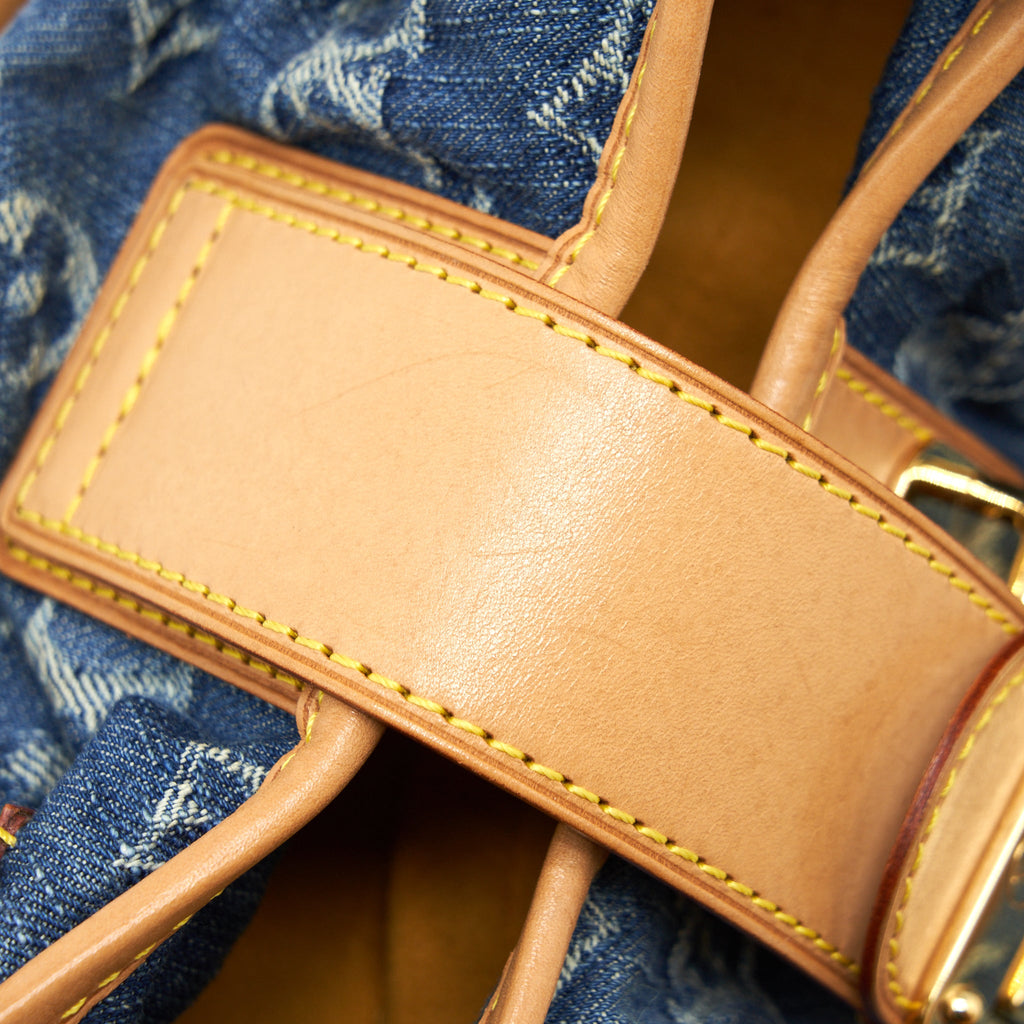 LOUIS VUITTON VINTAGE DANIM MINI HANDLE BAG