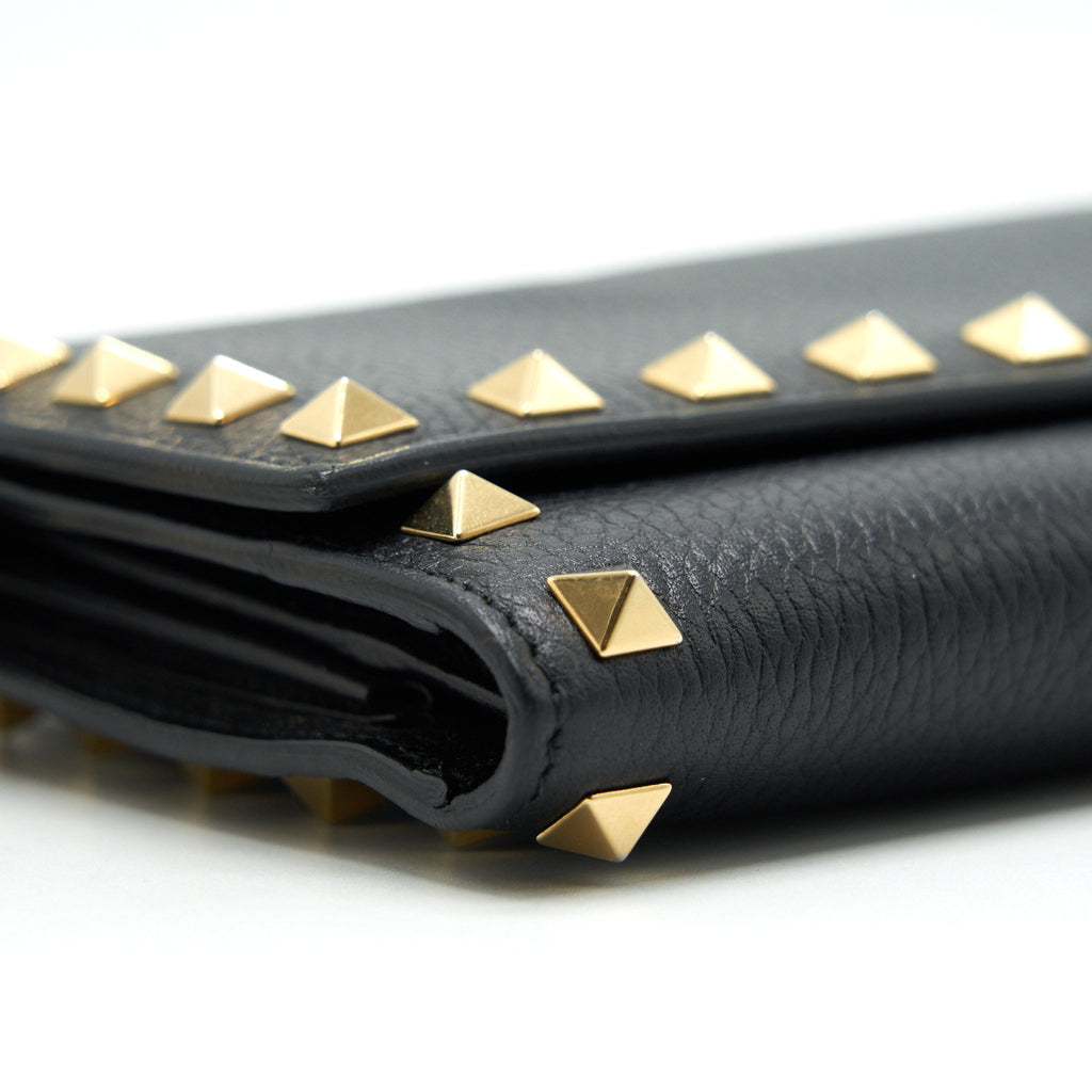 VALENTINO ROCKSTUD LONG WALLET BLACK