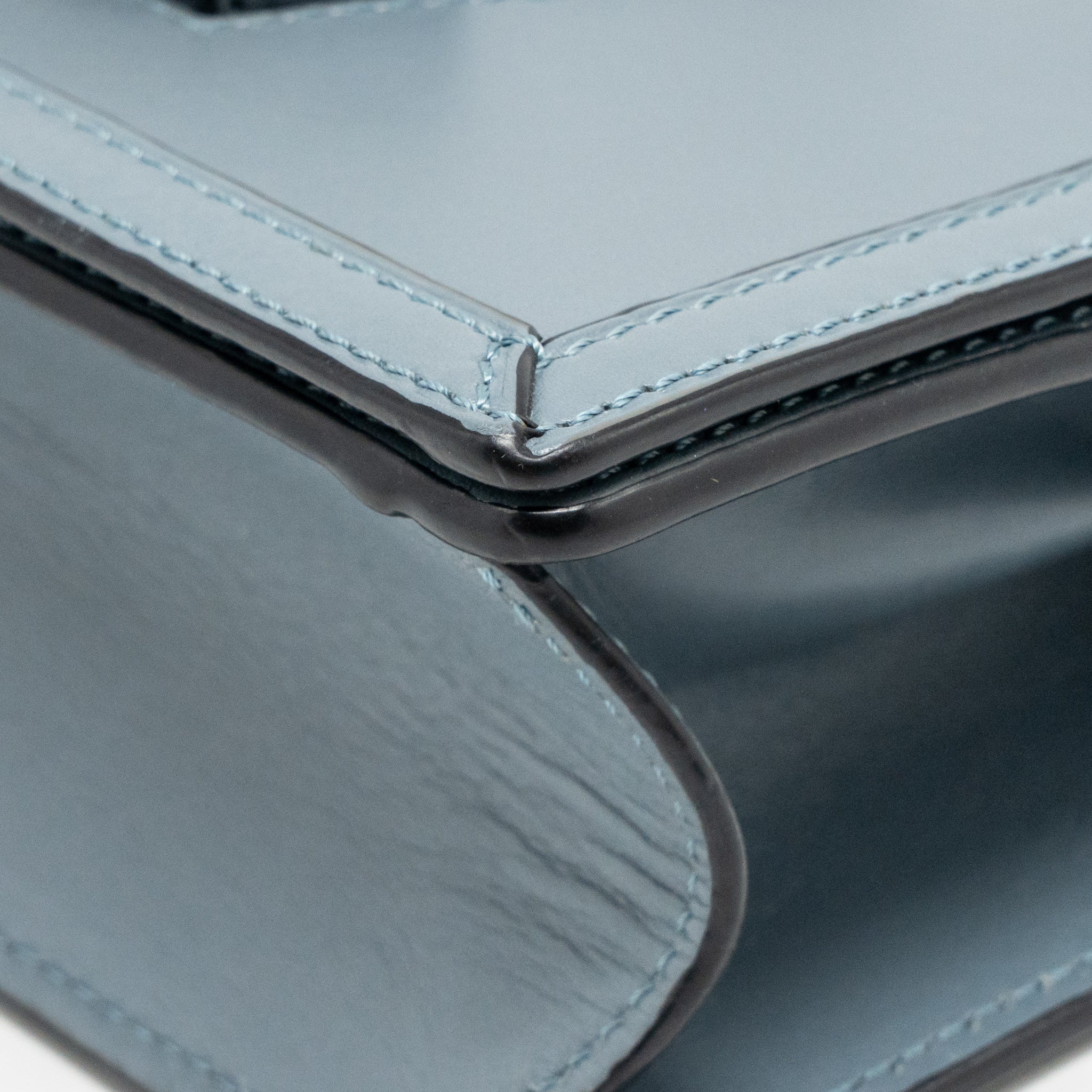 LOEWE BARCELONA SHOULDER BAG CALFSKIN BLUE GHW