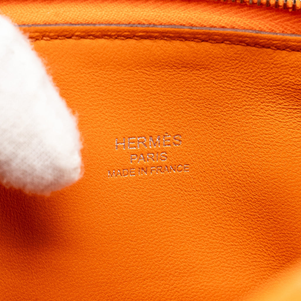 HERMES MINI BOLIDE CHÈVRE MYSORE ORANGE SHW