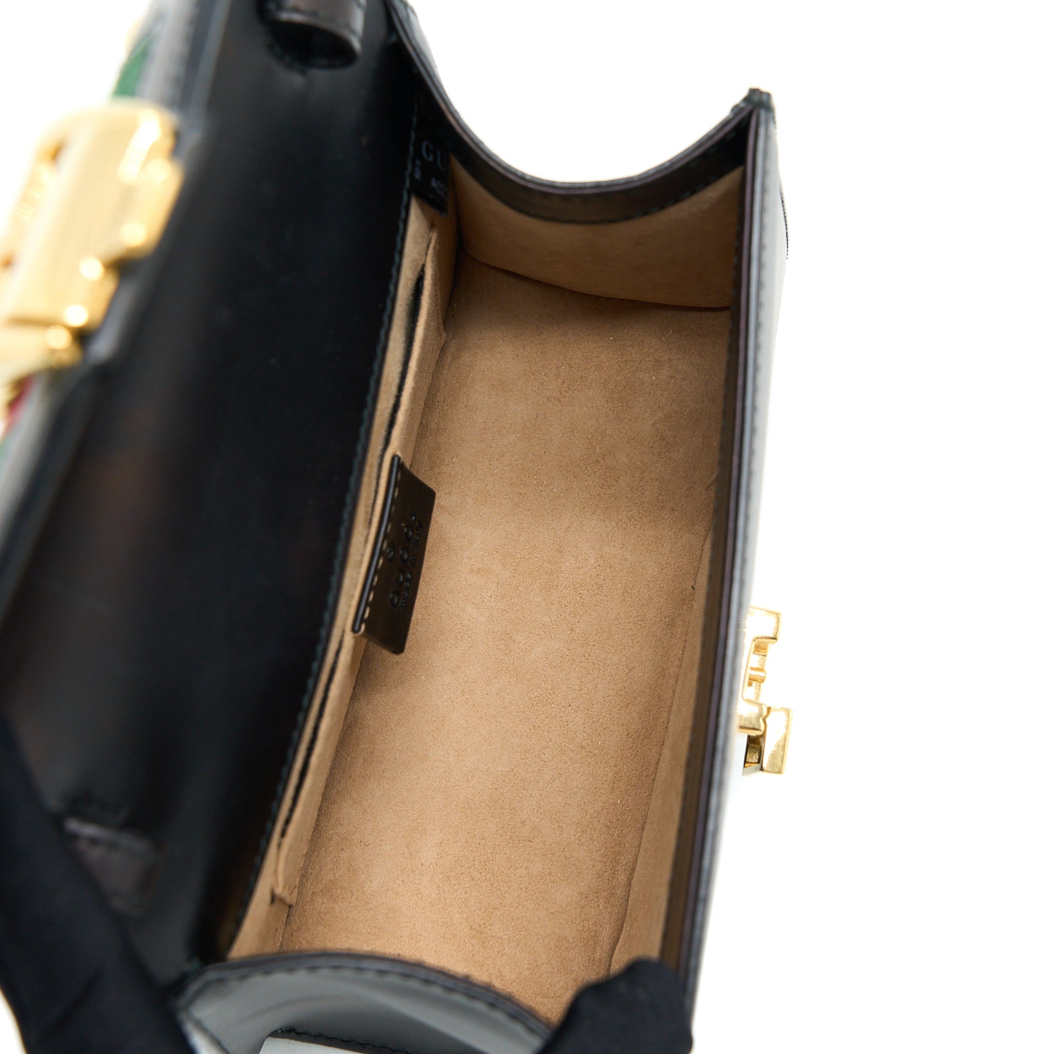 GUCCI MINI TOP HANDLE SYLVIE BAG BLACK GHW