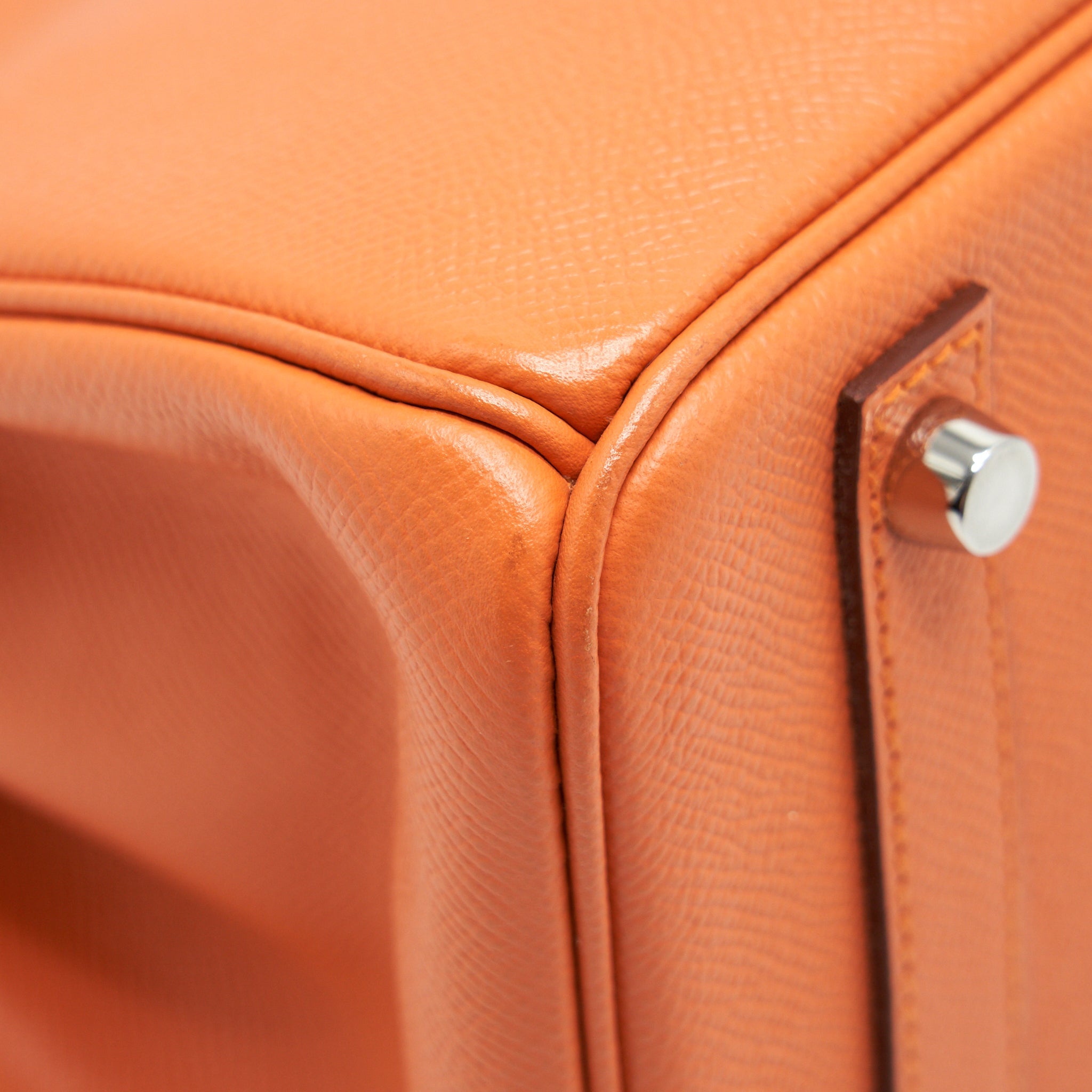 HERMES BIRKIN 30 EPSOM ORANGE SHW
