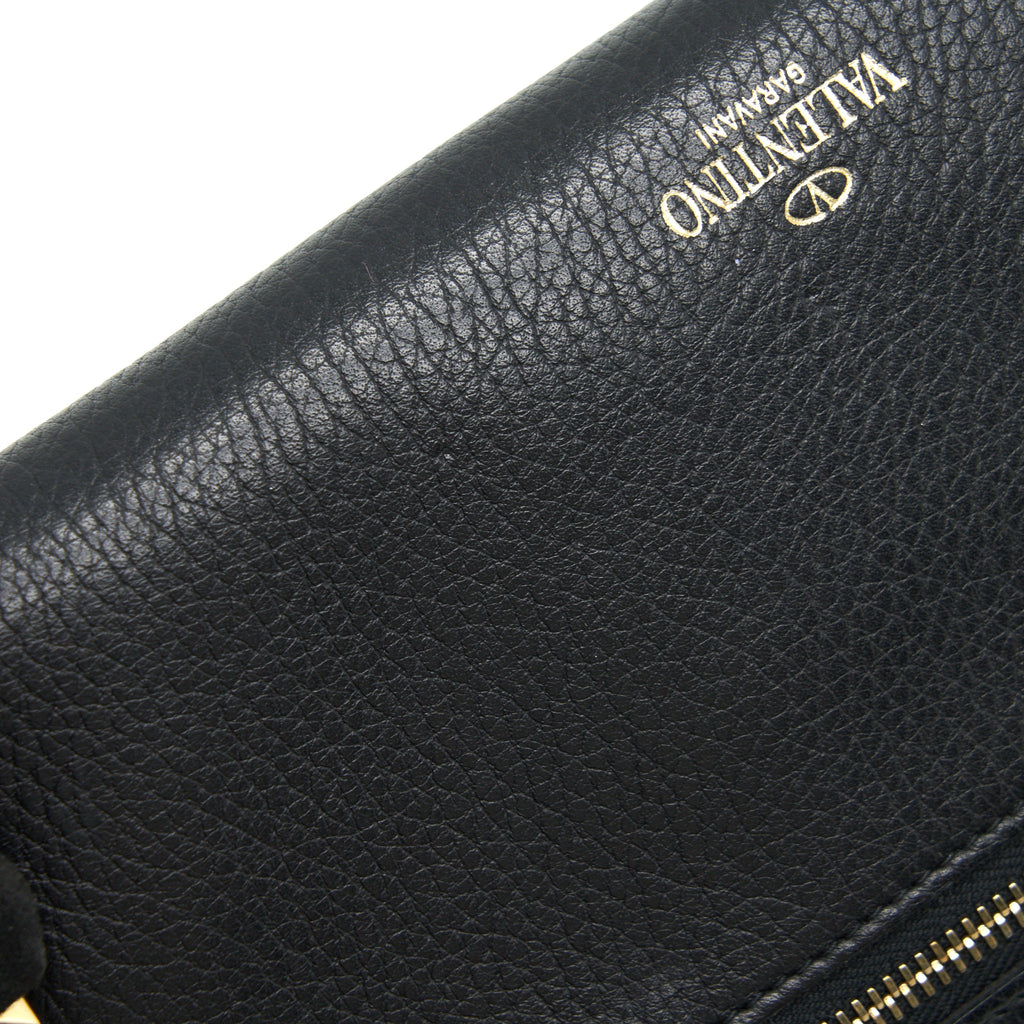 VALENTINO ROCKSTUD LONG WALLET BLACK