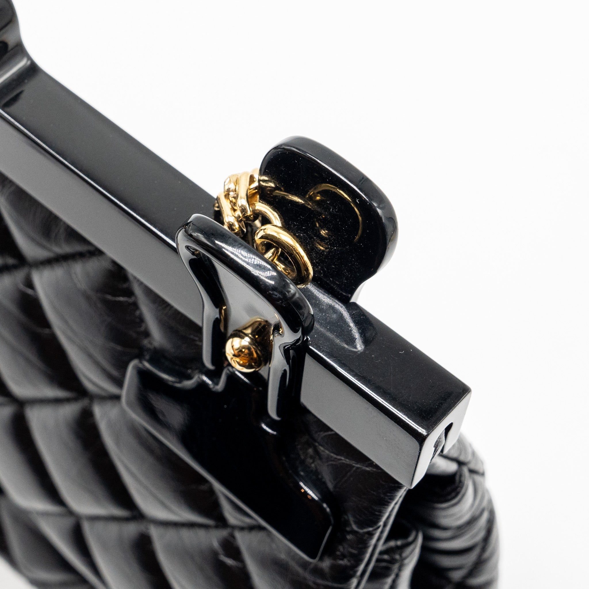 CHANEL HANGER REISSUE FLAP BAG LIMITED EDITION AGED CALFSKIN BLACK GHW