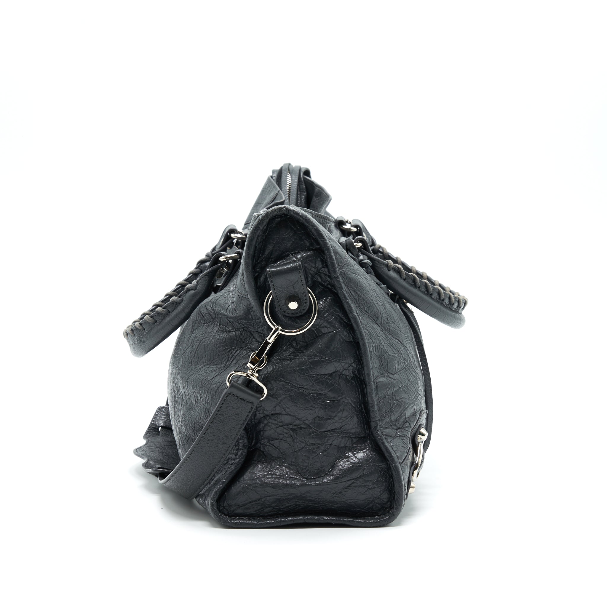 BALENCIAGA MEDIUM GIANT CITY BAG GREY WITH SHW