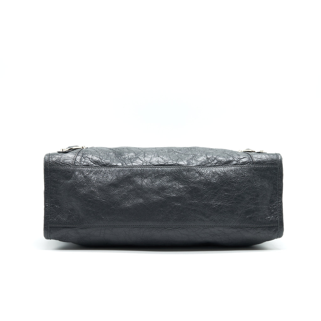 BALENCIAGA MEDIUM GIANT CITY BAG GREY WITH SHW