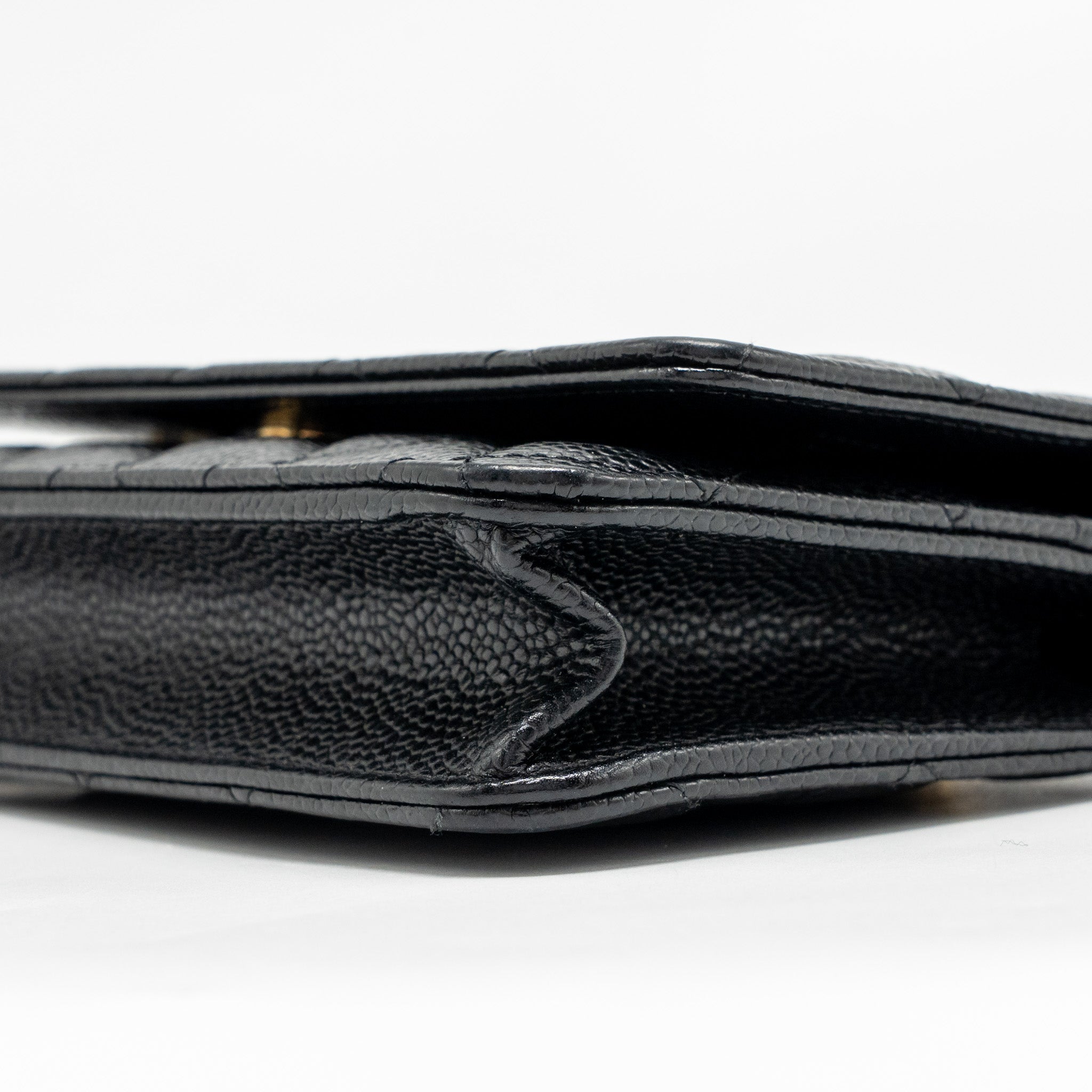 CHANEL CLASSIC WALLET ON CHAIN CAVIAR BLACK GHW