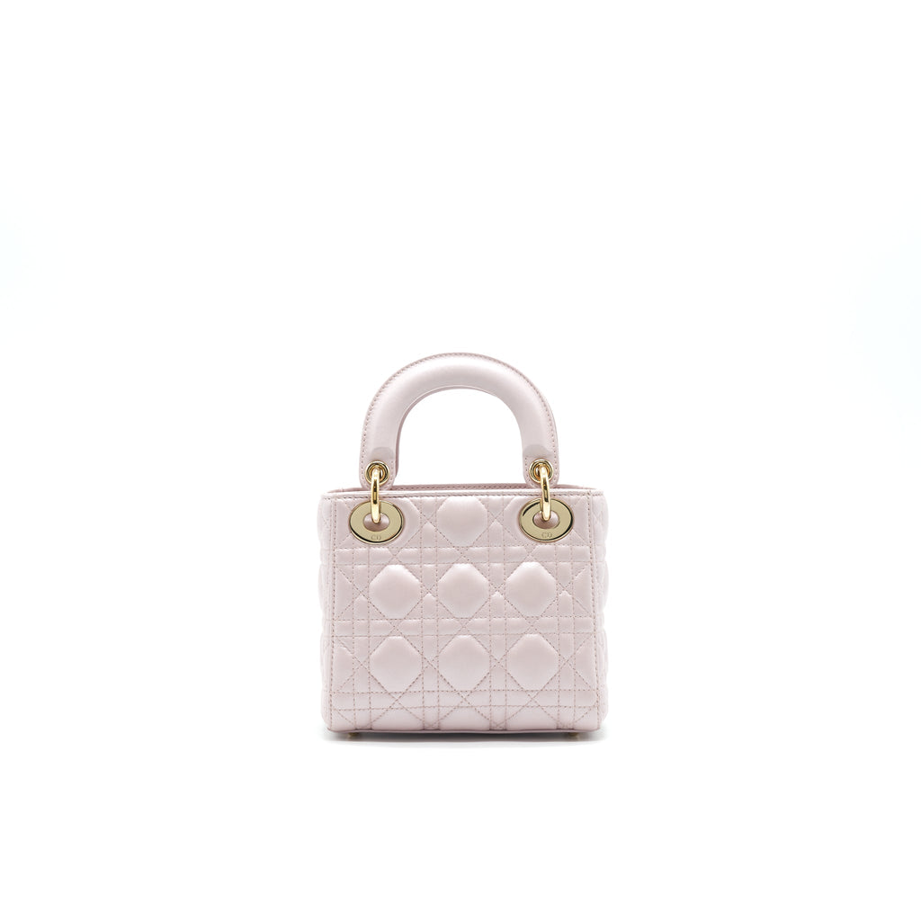 CHRISTIAN DIOR MINI DIOR LAMBSKIN PINK GHW