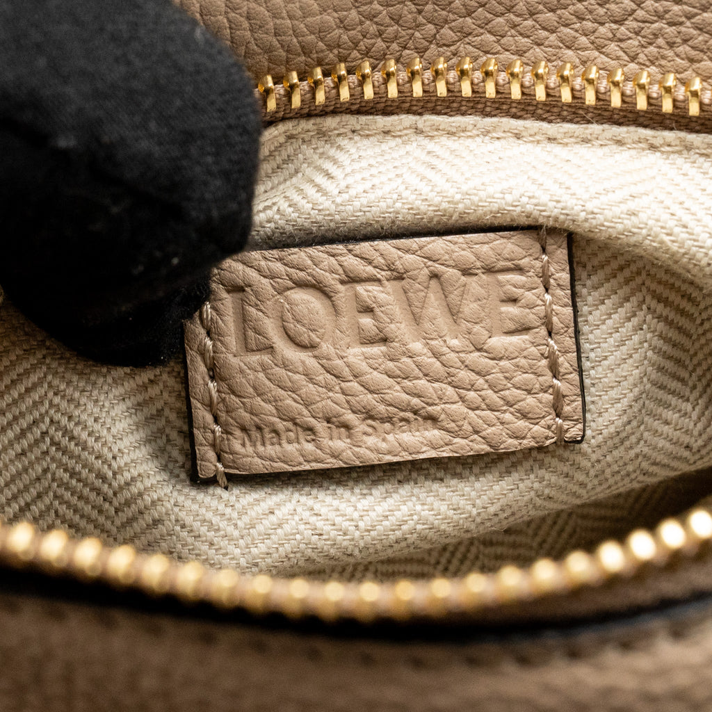 LOEWE SMALL PUZZLE BAG SOFT GRAINED CALFSKIN SAND GHW
