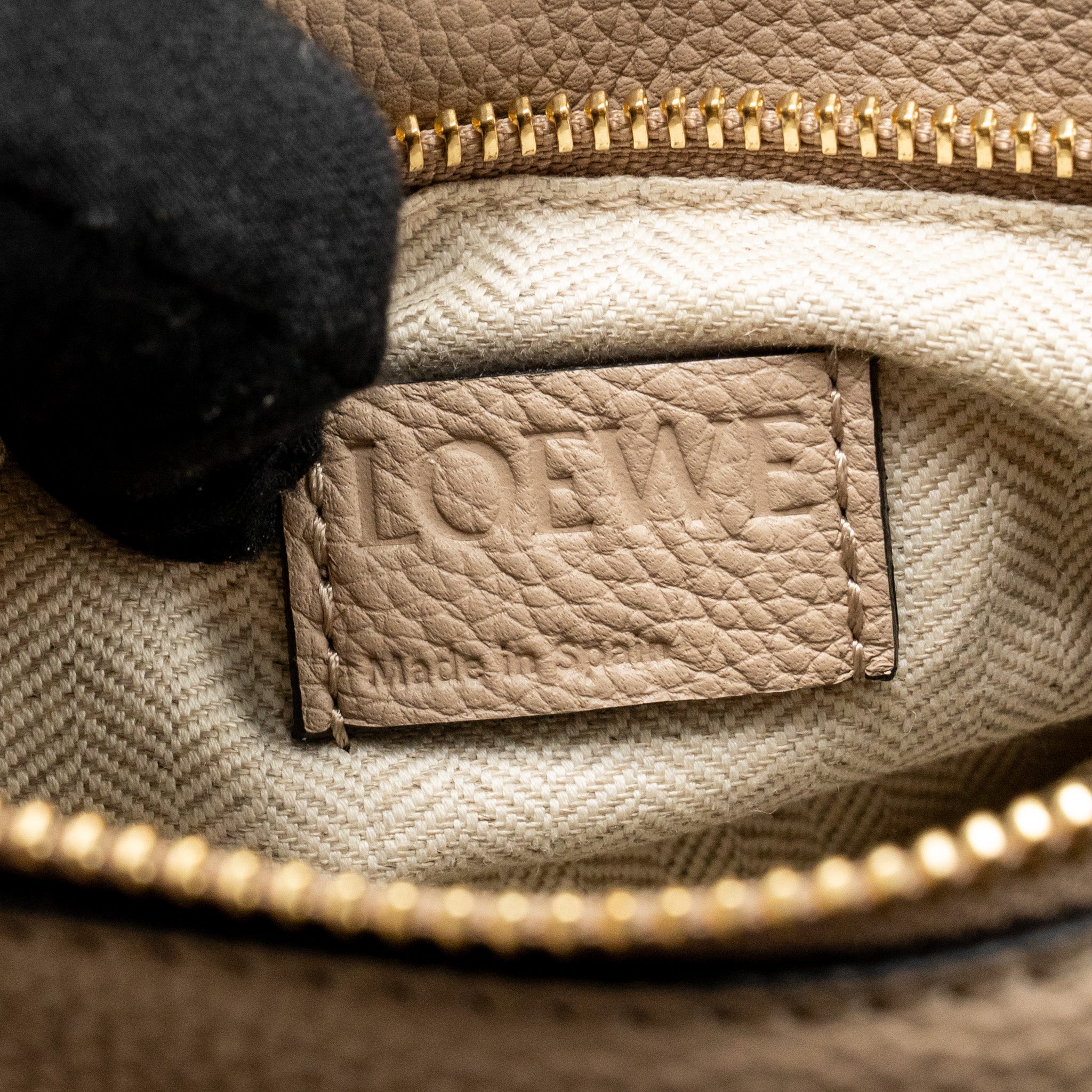 LOEWE SMALL PUZZLE BAG SOFT GRAINED CALFSKIN SAND GHW