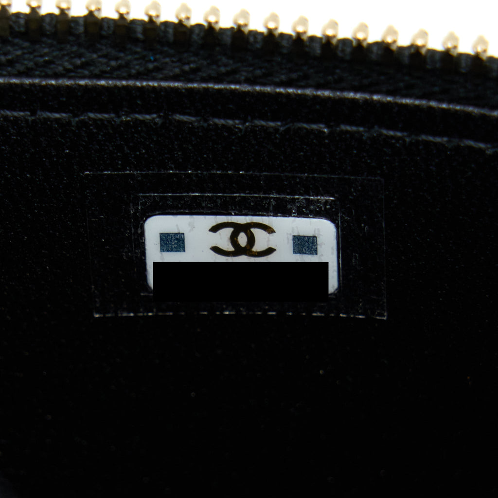 CHANEL 22A TOP HANDLE LONG VANITY WITH CHAIN LAMBSKIN BLACK LGHW (NEW VERSION)