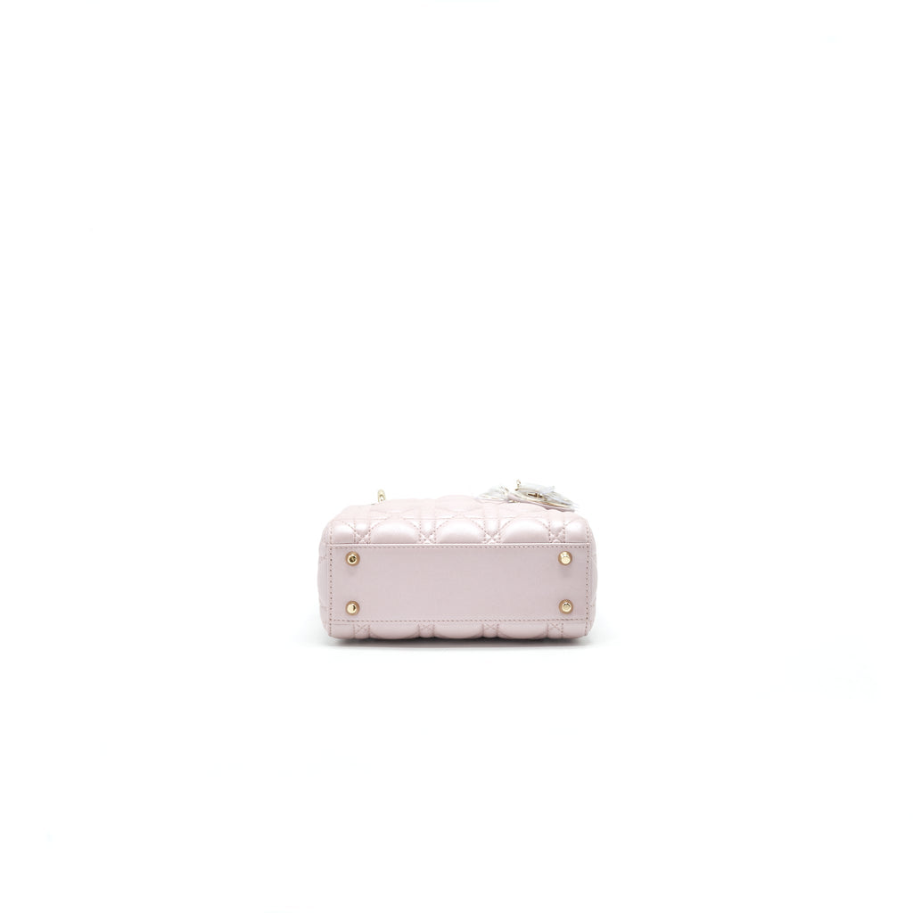 CHRISTIAN DIOR MINI DIOR LAMBSKIN PINK GHW