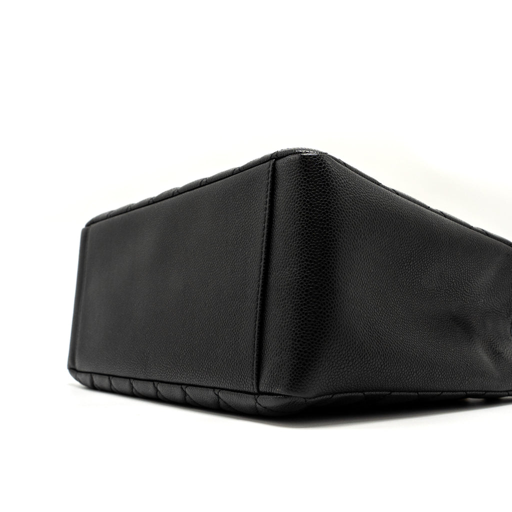 CHANEL GRAND SHOPPING TOTE BAG CAVIAR BLACK GHW