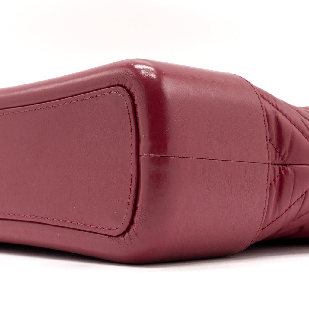 CHANEL CHEVRON GABRIELLE HOBO BAG CALFSKIN RASPBERRY MULTICOLOUR HARDWARE