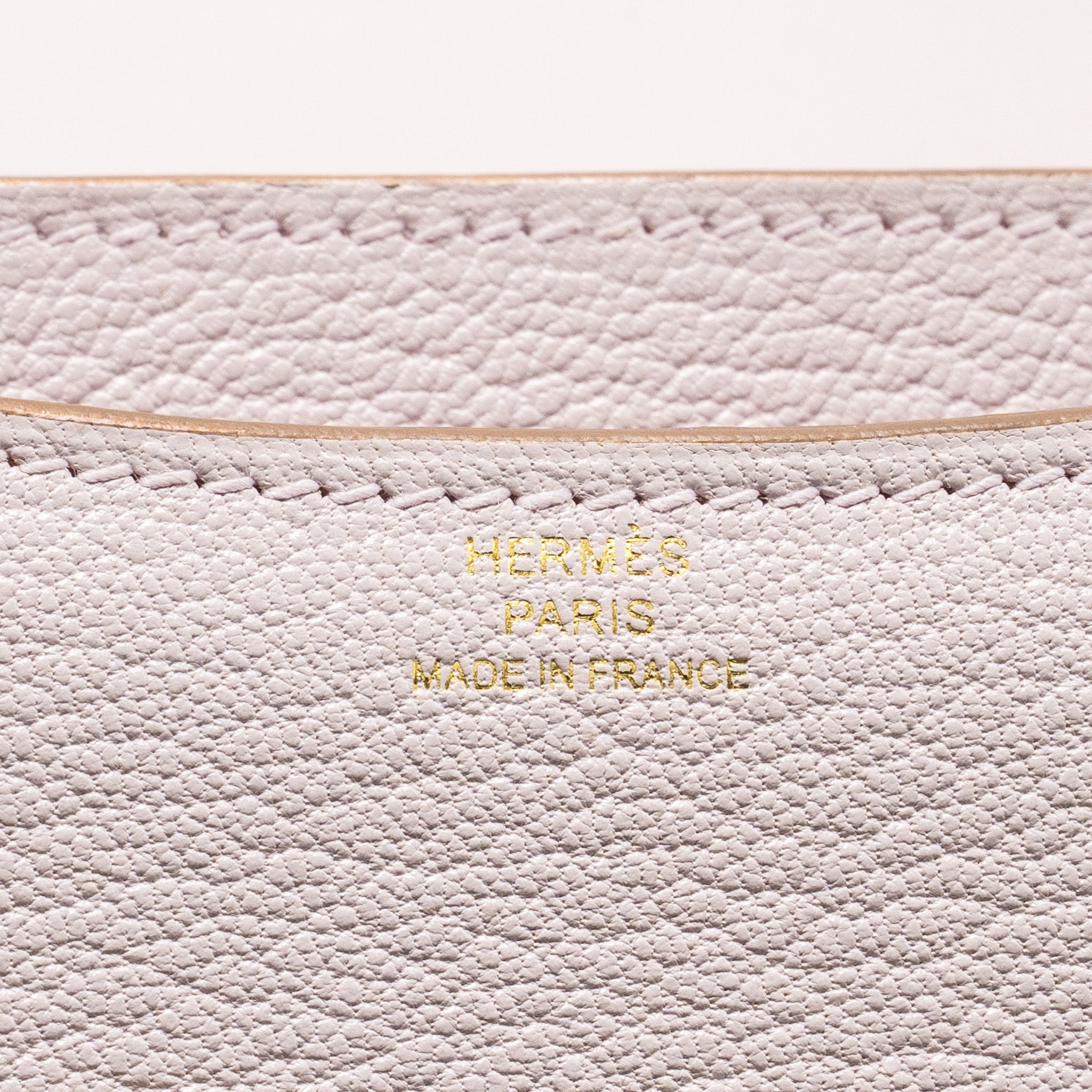 HERMES MINI CONSTANCE CHÈVRE MYSORE MAUVE PALE RGHW