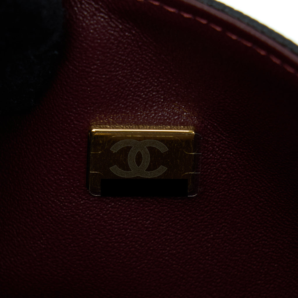 CHANEL SMALL CLASSIC DOUBLE FLAP BAG CAVIAR BLACK GHW (MICROCHIP)