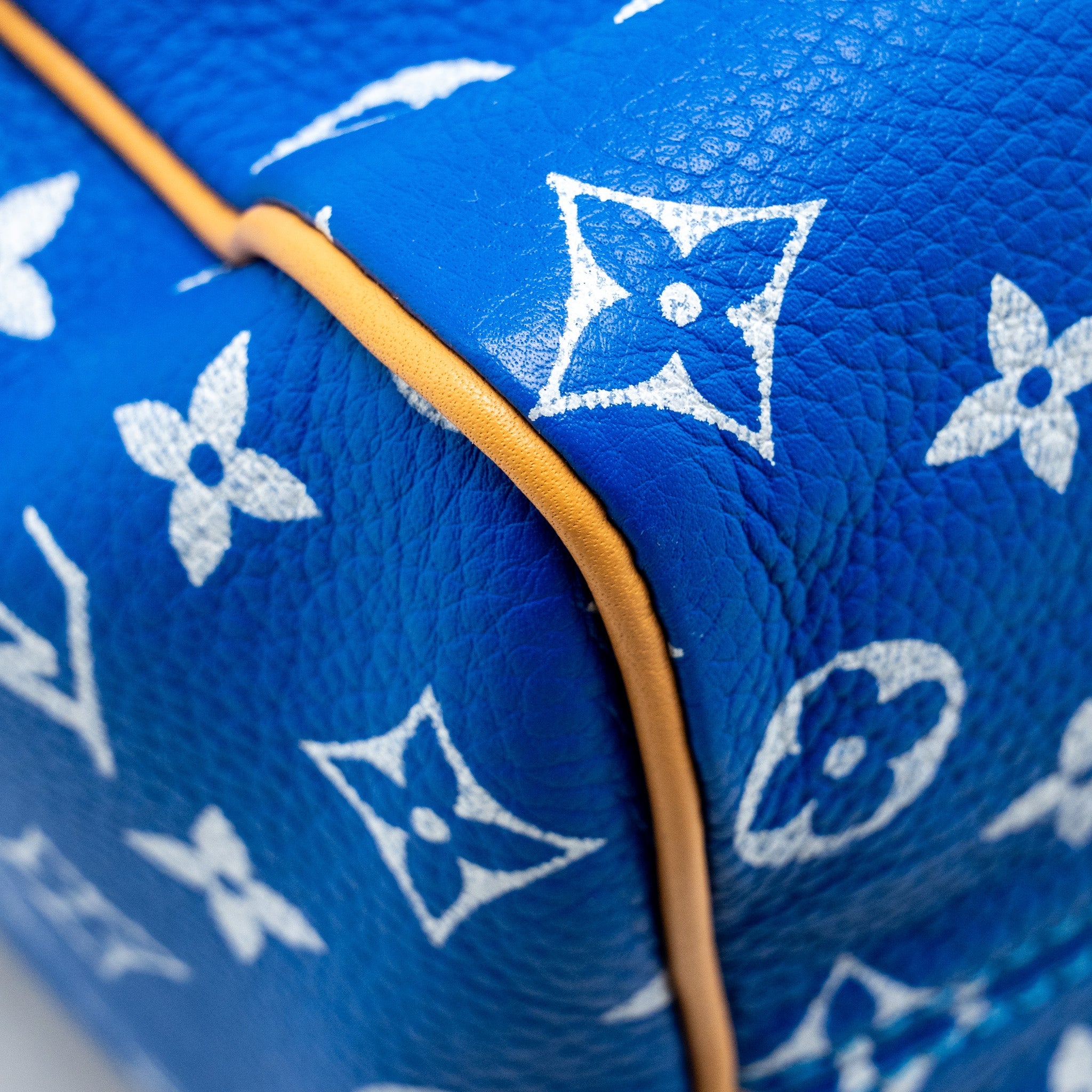 LOUIS VUITTON SPEEDY P9 BANDOULIERE 25 MONOGRAM SOFT CALFSKIN BLEU GHW