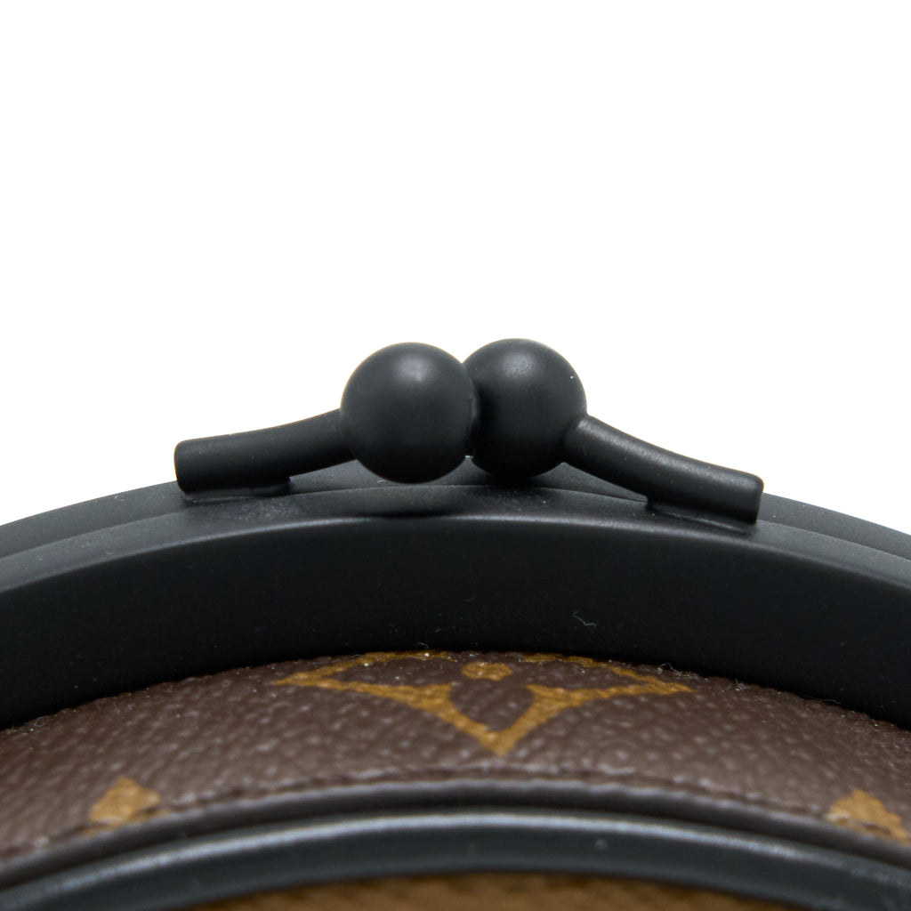 LOUIS VUITTON BOURSICOT CHAIN BAG REVERSE MONOGRAM CANVAS WITH EXTRA LV STRAP