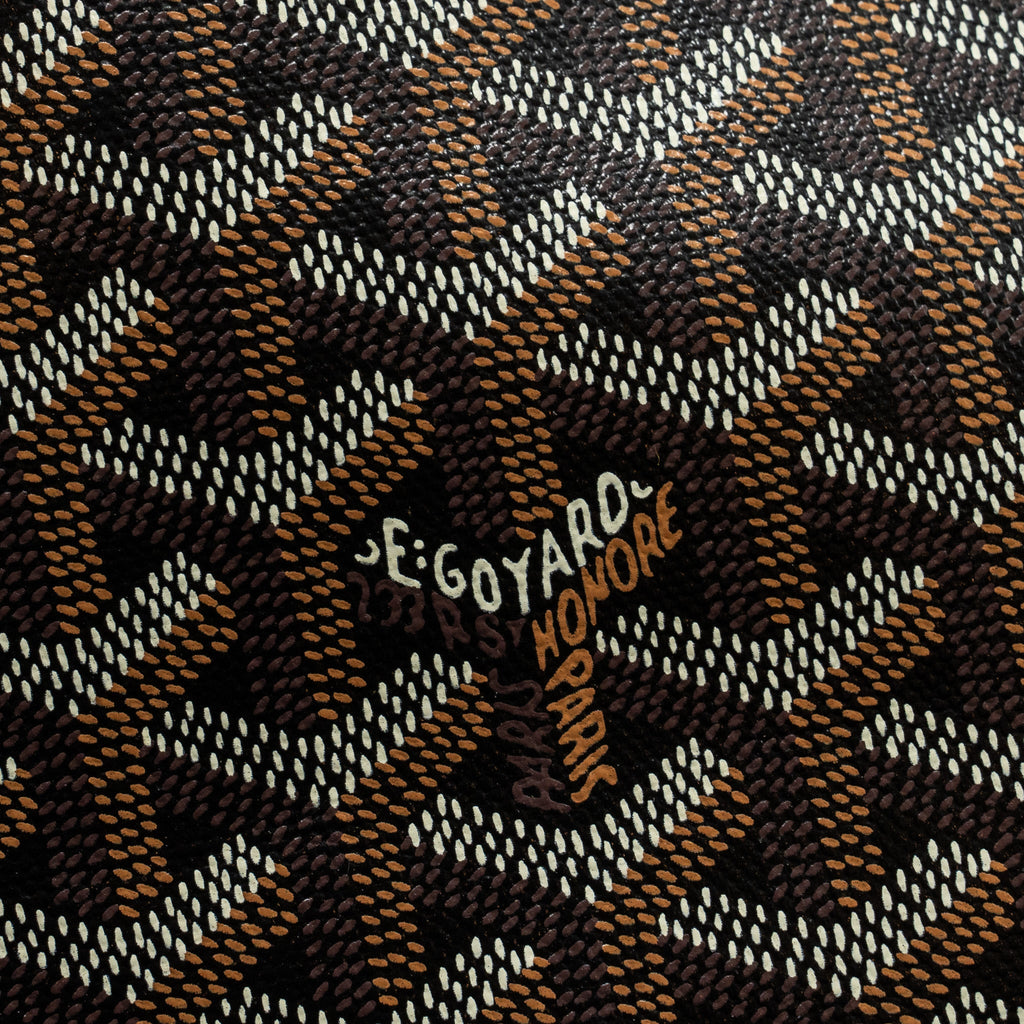 GOYARD ARTOIS PM TOTE BAG GOYARDINE CANVAS BLACK/TAN SHW