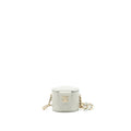 CHANEL GIANT CHAIN MINI VANITY CASE LAMBSKIN LIGHT GREY LGHW