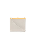 CELINE MINI CLASP SHOULDER BAG LIGHT GREY RUTHENIUM GHW