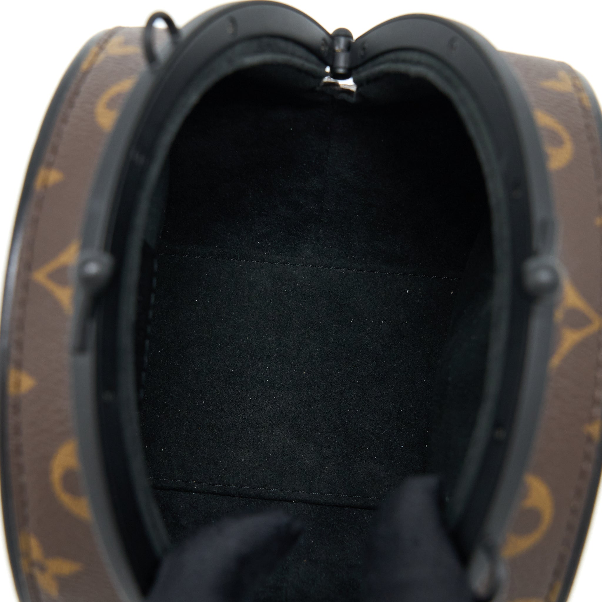 LOUIS VUITTON BOURSICOT CHAIN BAG REVERSE MONOGRAM CANVAS WITH EXTRA LV STRAP