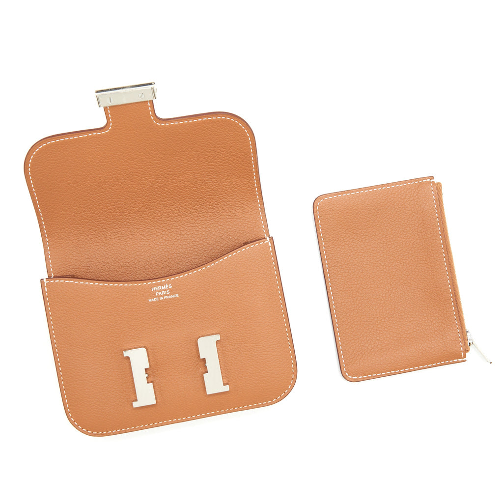 HERMES CONSTANCE SLIM EVERCOLOR GOLD SHW