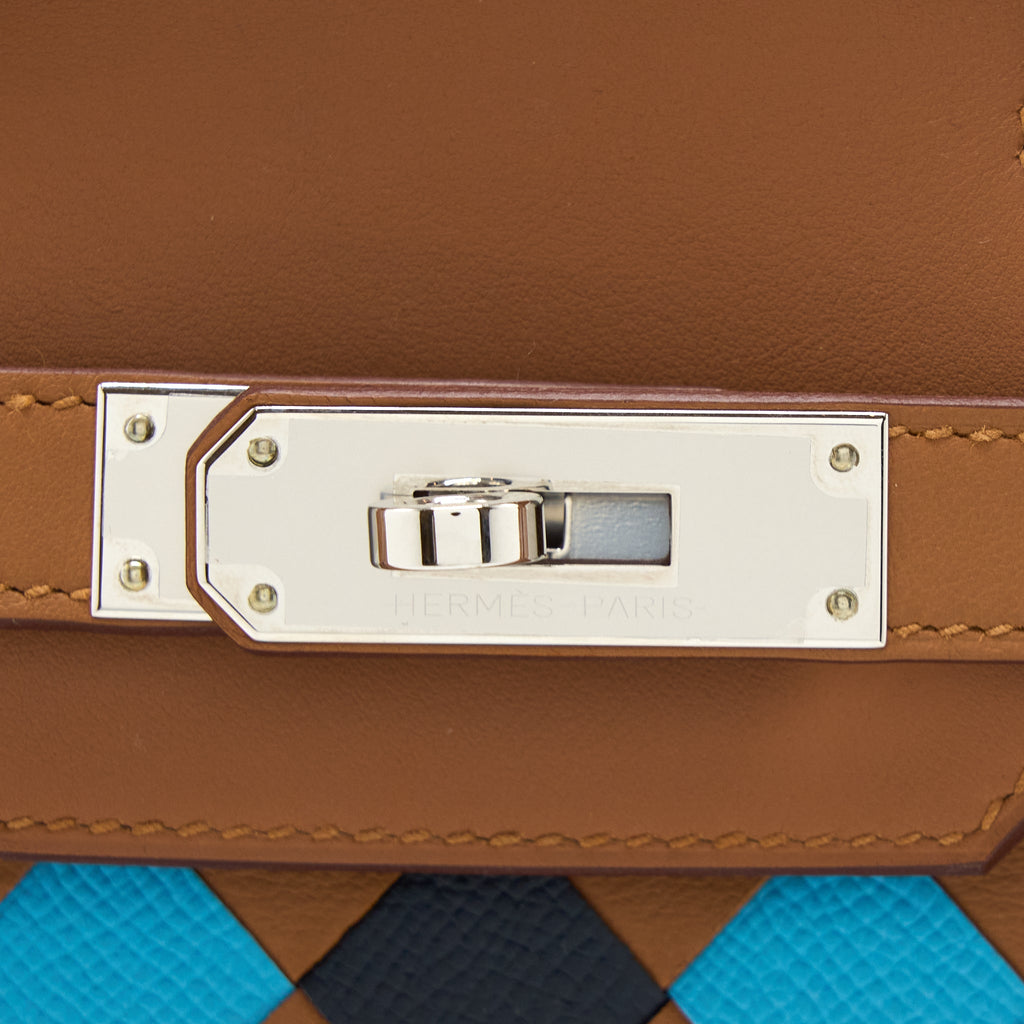 HERMES BIRKIN 30 TRESSAGE SWIFT/ EPSOM GOLD/BLEU INDIGO/BLEU NORD SHW