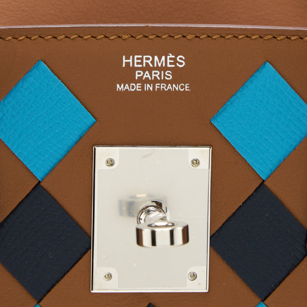HERMES BIRKIN 30 TRESSAGE SWIFT/ EPSOM GOLD/BLEU INDIGO/BLEU NORD SHW