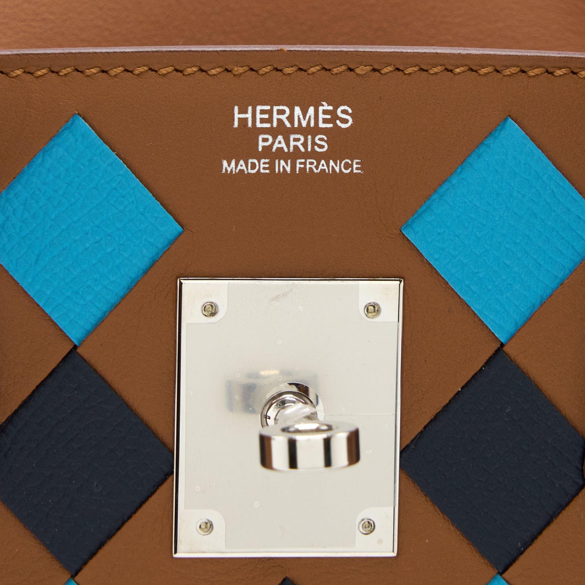 HERMES BIRKIN 30 TRESSAGE SWIFT/ EPSOM GOLD/BLEU INDIGO/BLEU NORD SHW