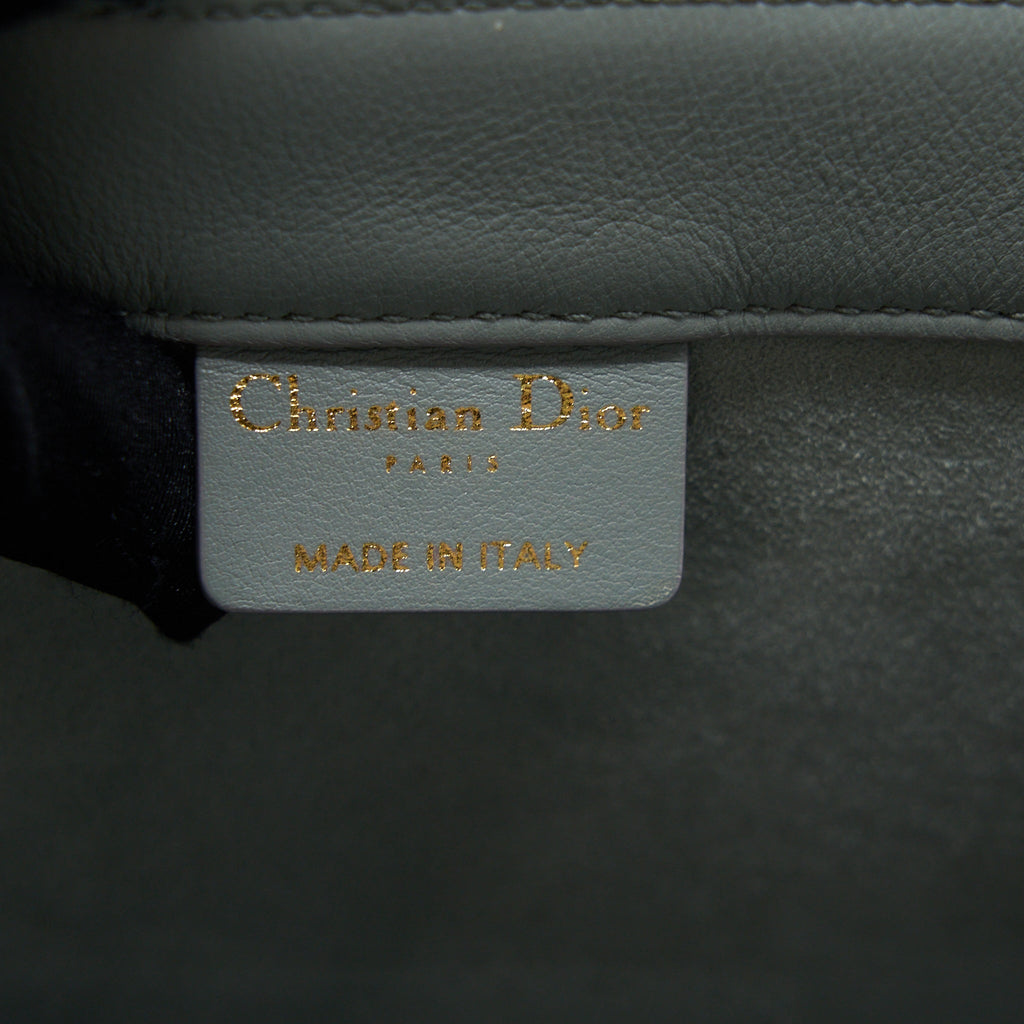 DIOR MEDIUM BOOK TOTE EMBOSSED CALFSKIN GREY