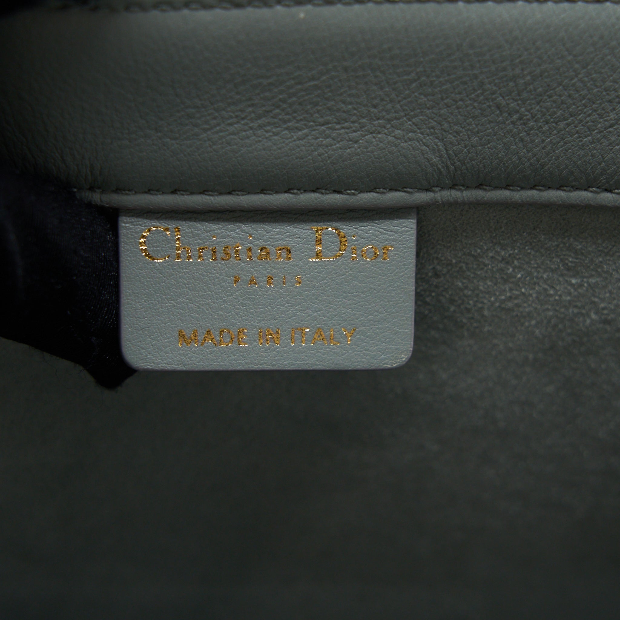 DIOR MEDIUM BOOK TOTE EMBOSSED CALFSKIN GREY