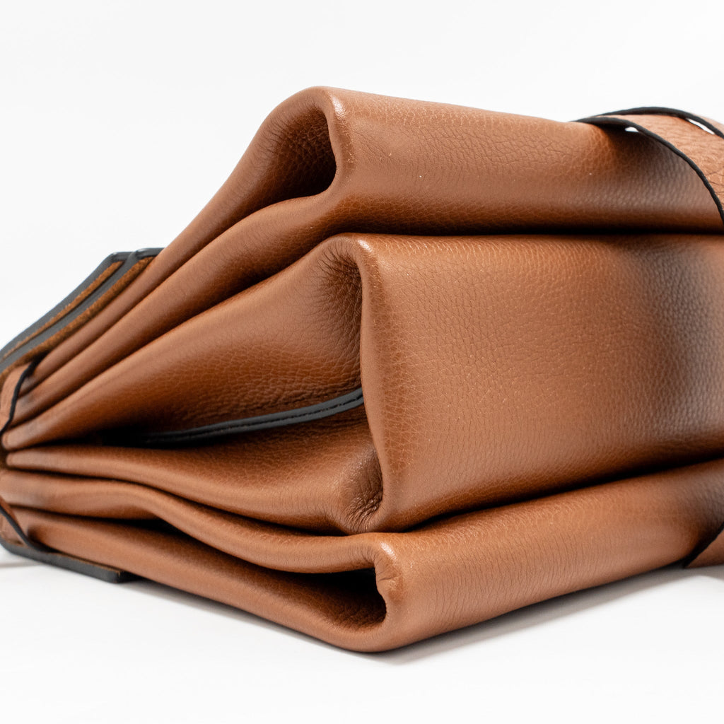 VALENTINO VRING SMALL SHOULDER BAG CALFSKIN BROWN GHW