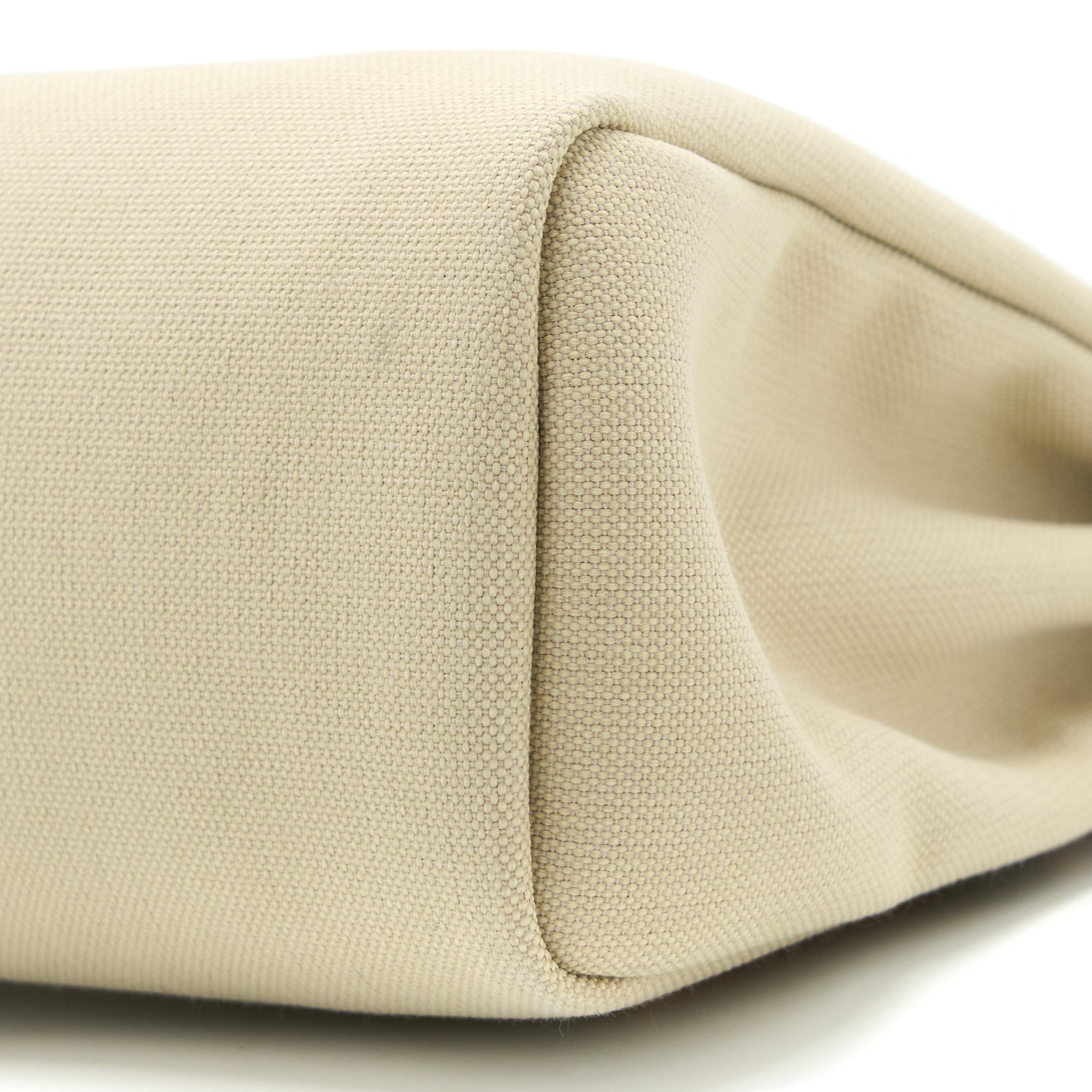 HERMES HERBAG ZIP 31 LEATHER/CANVAS BETON/NATUREL SABLE SHW