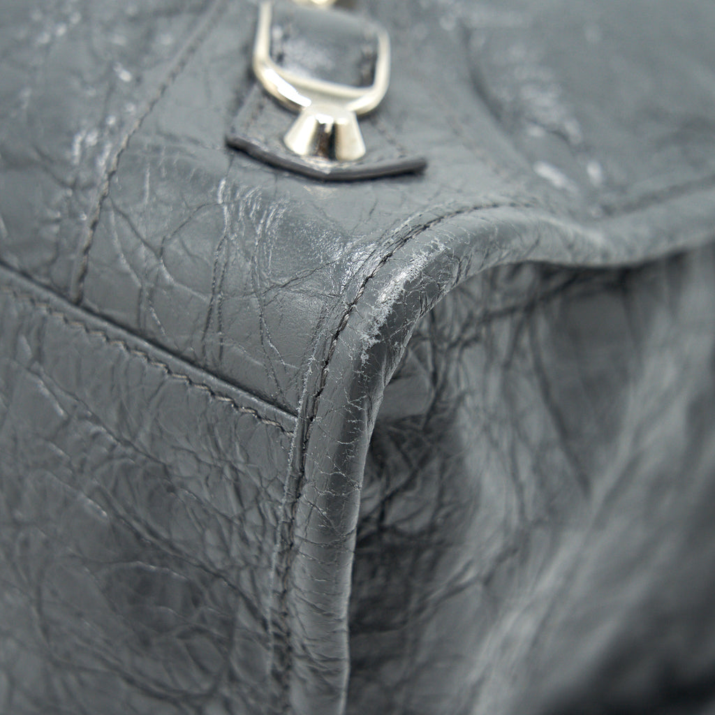 BALENCIAGA MEDIUM GIANT CITY BAG GREY WITH SHW