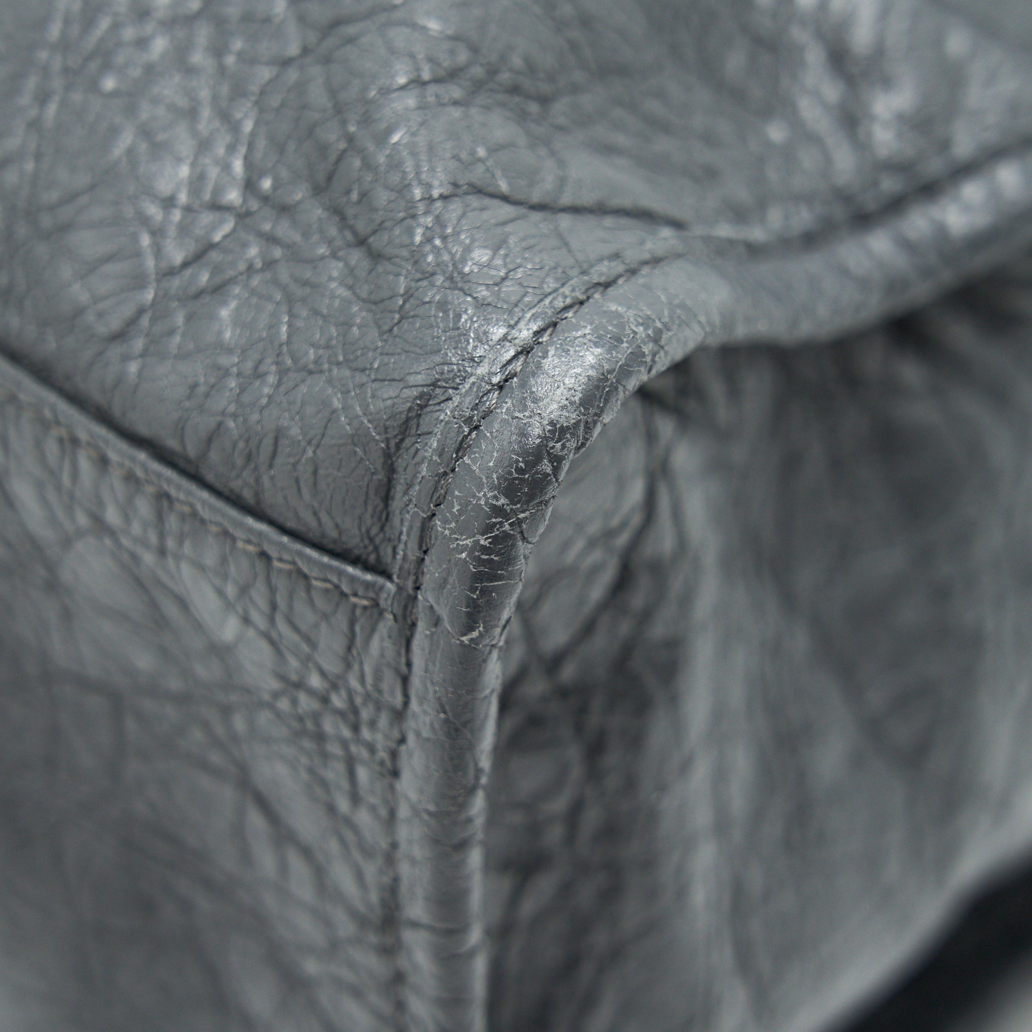 BALENCIAGA MEDIUM GIANT CITY BAG GREY WITH SHW