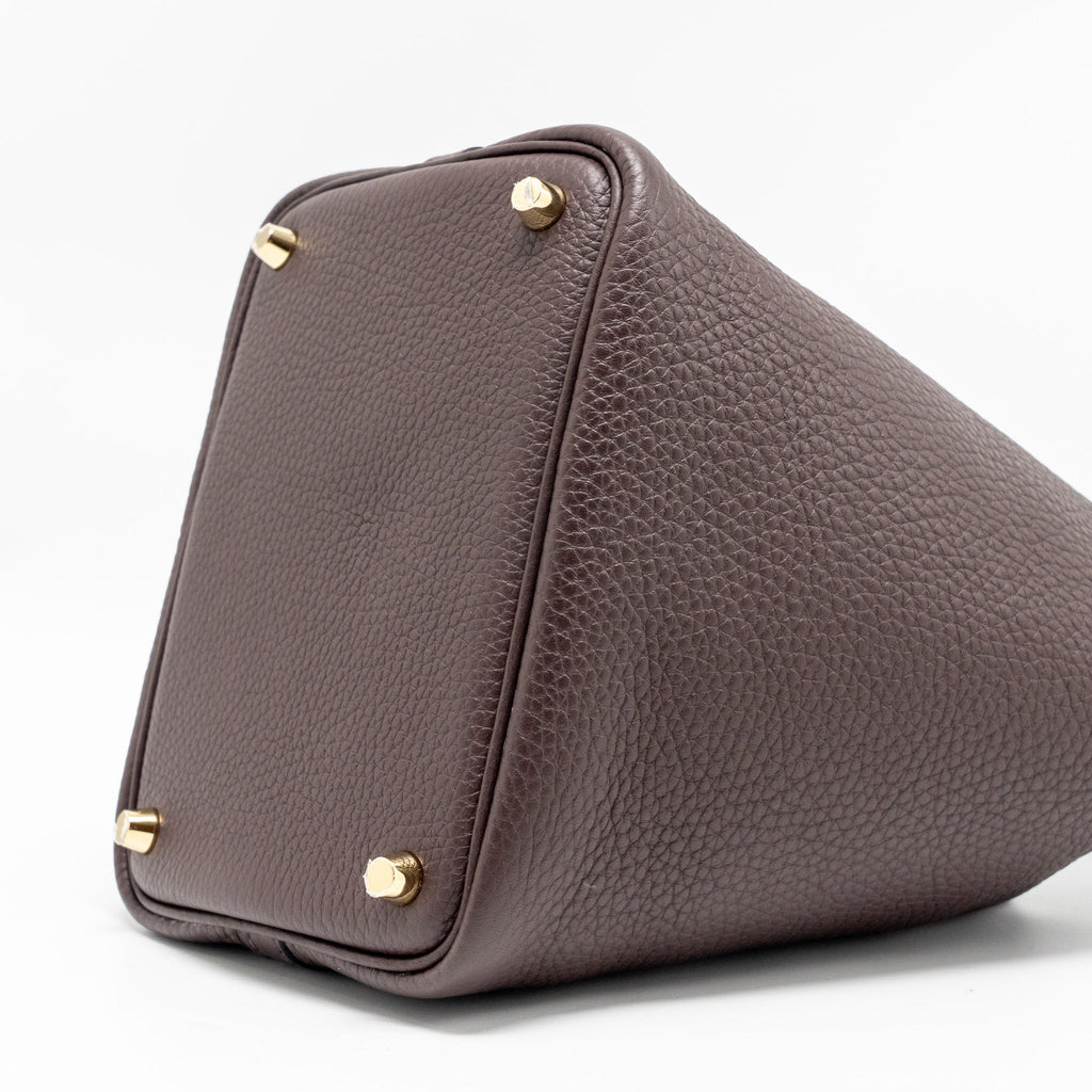 HERMES PICOTIN 18 LOCK BAG CLEMENCE/SWIFT ROUGE SELLIER/CABAN GHW
