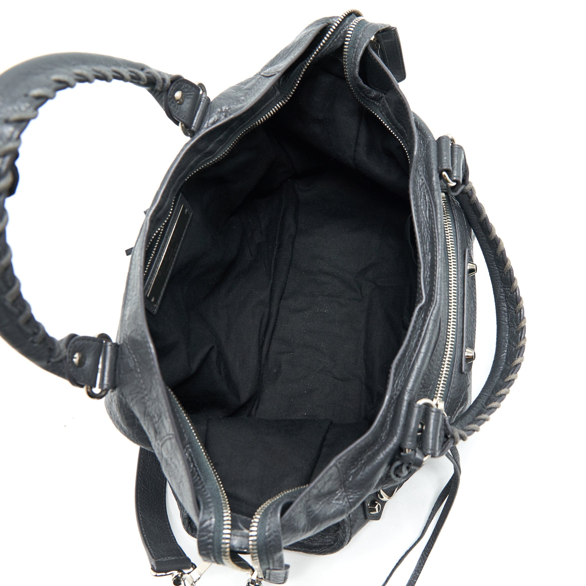 BALENCIAGA MEDIUM GIANT CITY BAG GREY WITH SHW
