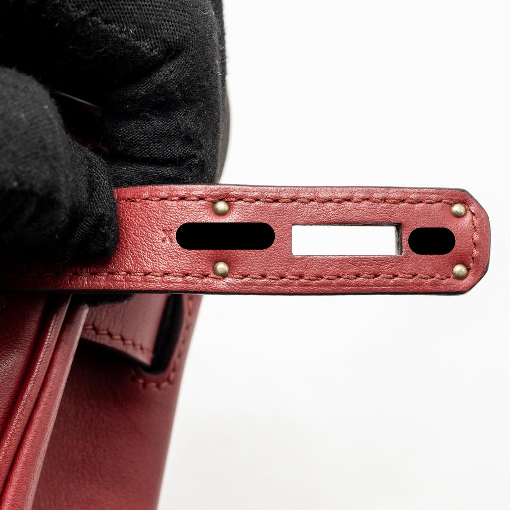 HERMES BERLINE MINI SWIFT K1 ROUGE GRENAT SHW