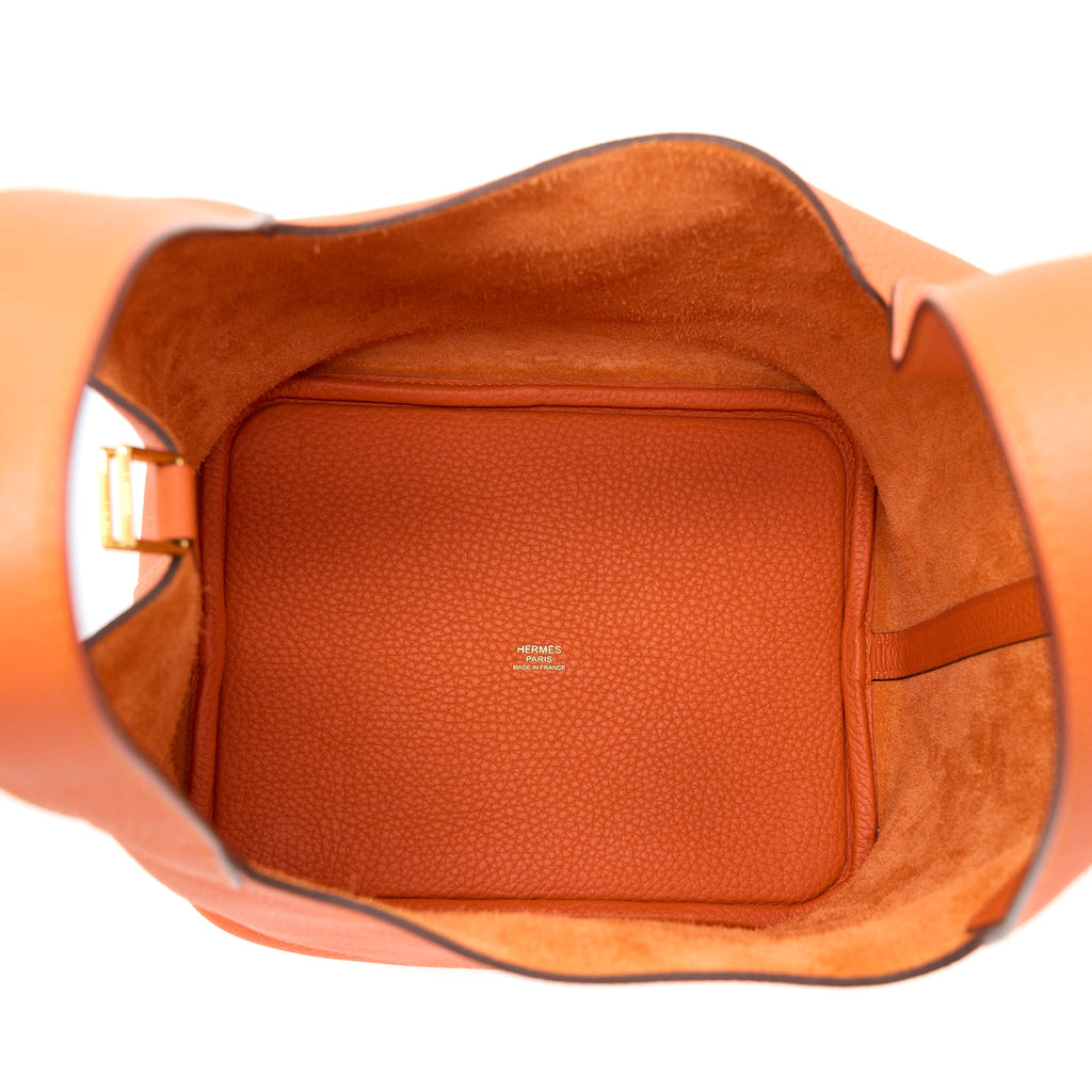 HERMES PICOTIN 22 LOCK BAG CLEMENCE 9J FEU GHW